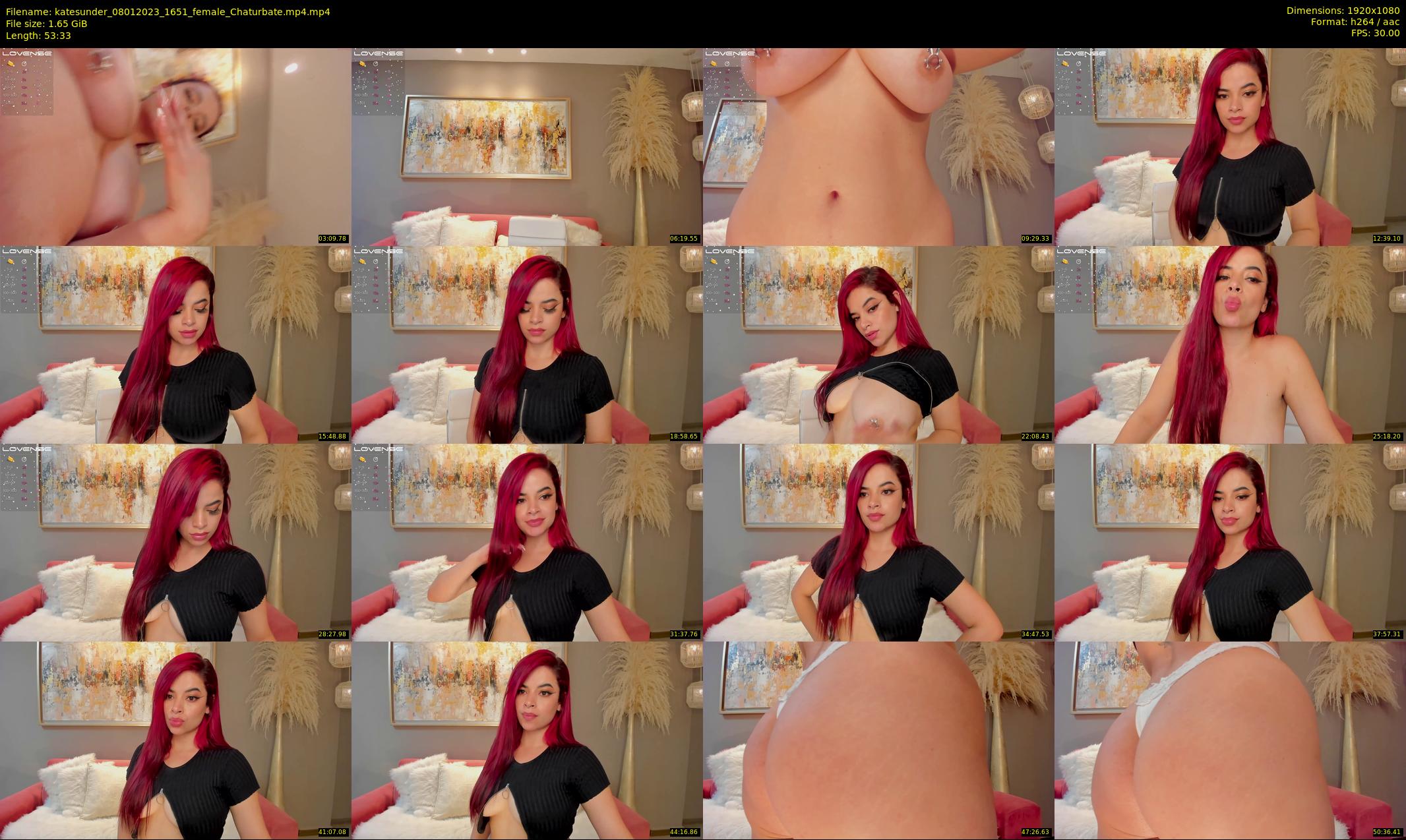 katesunder — 54 minute Chaturbate female cam show recording, 1080p, Jan 8, 2023
