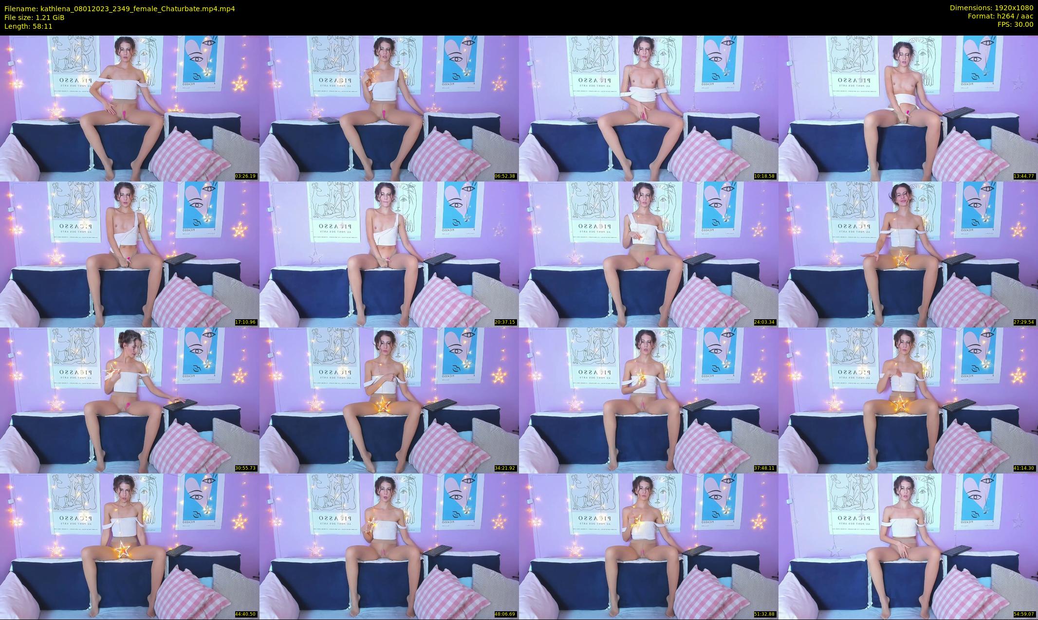 kathlena — 59 minute Chaturbate female cam show recording, 1080p, Jan 8, 2023