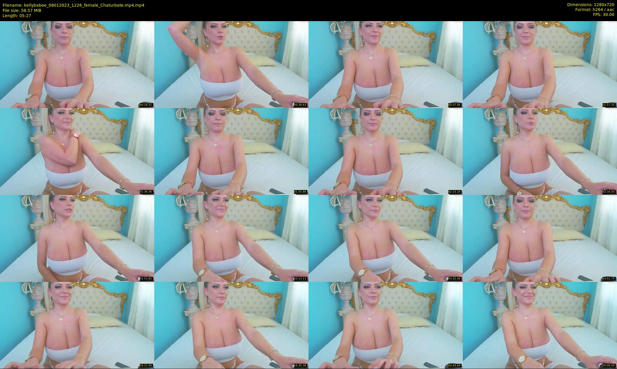 kellybabee — 6 minute Chaturbate female cam show recording, 720p, Jan 8, 2023