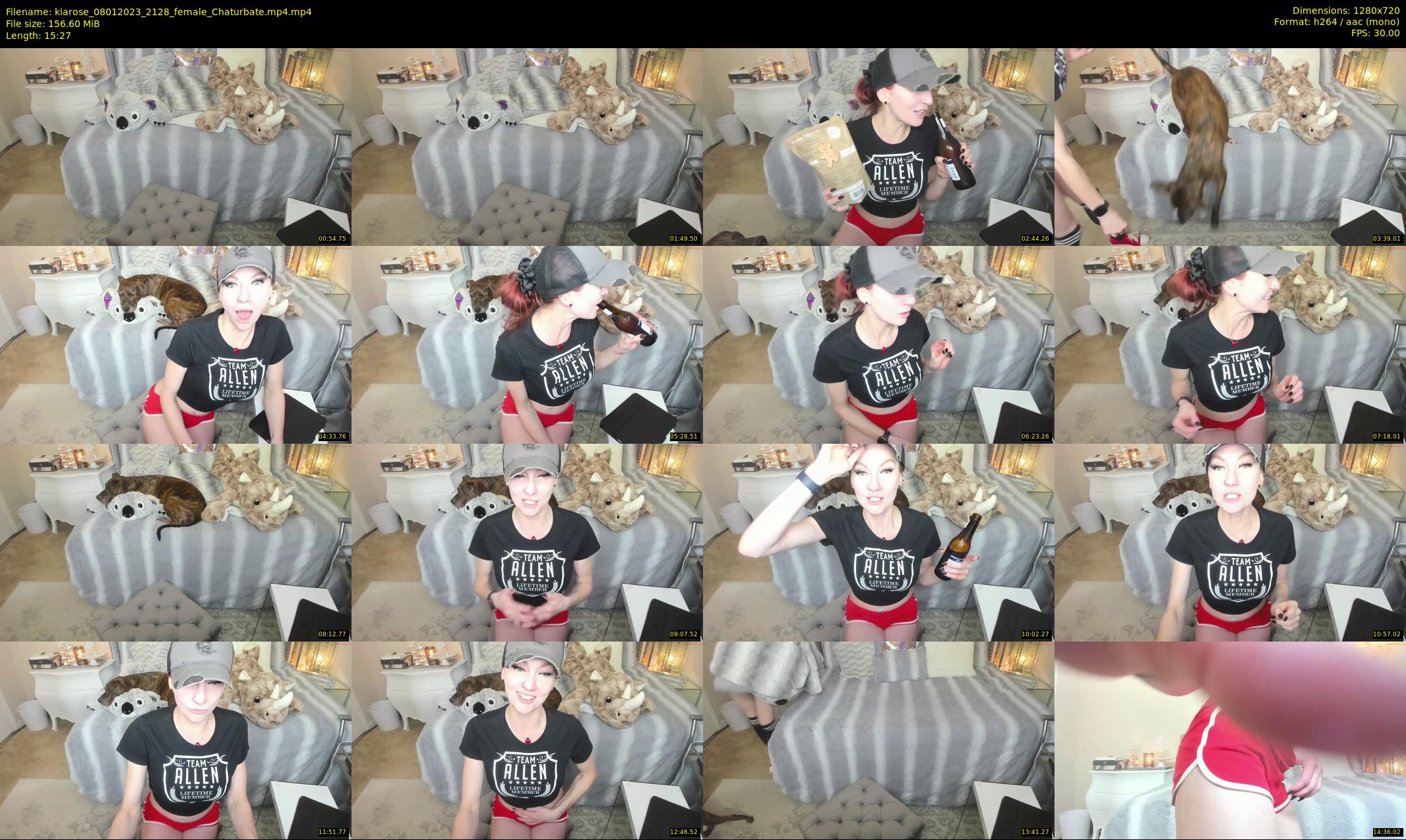 kiarose — 16 minute Chaturbate female cam show recording, 720p, Jan 8, 2023