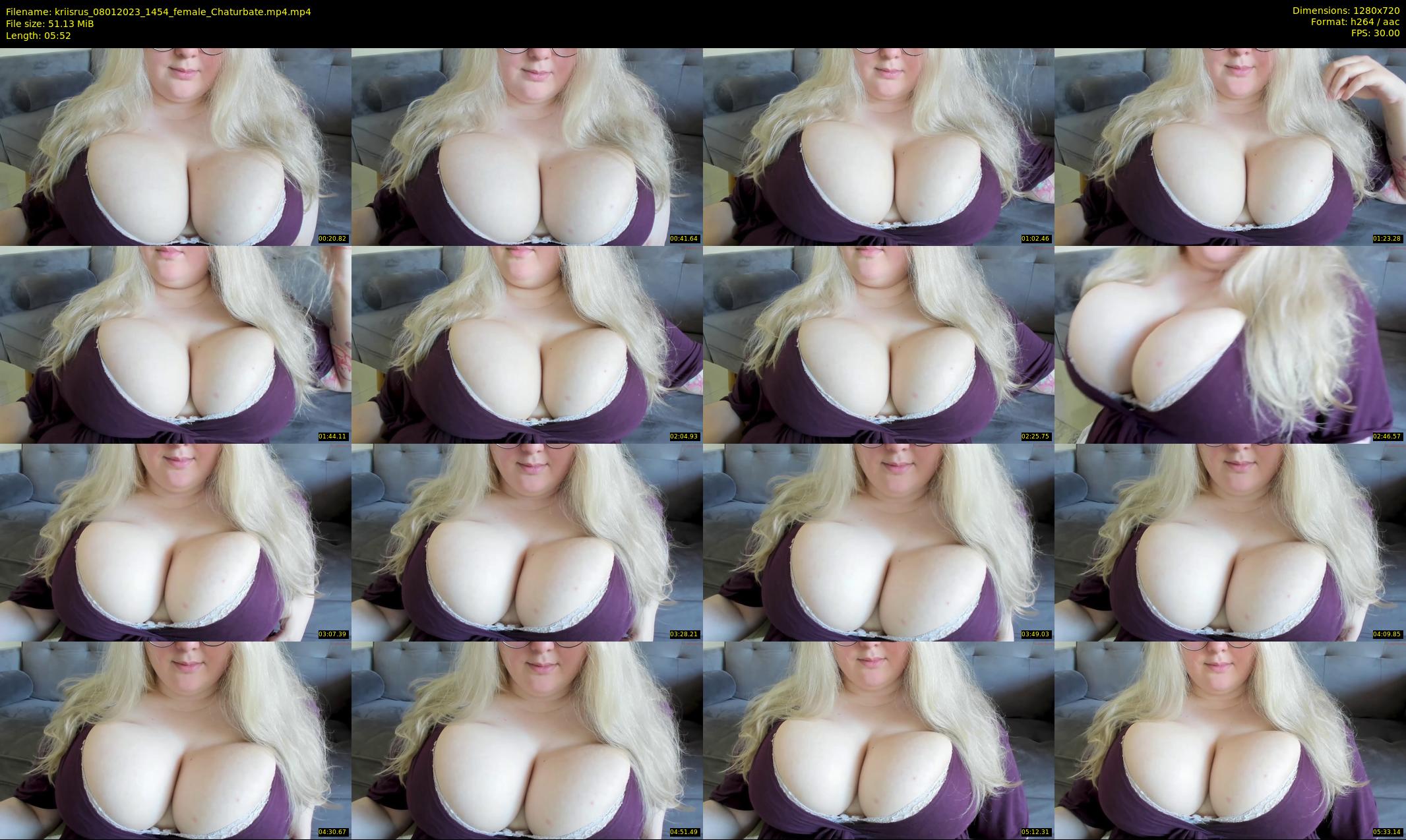 kriisrus — 6 minute Chaturbate female cam show recording, 720p, Jan 8, 2023