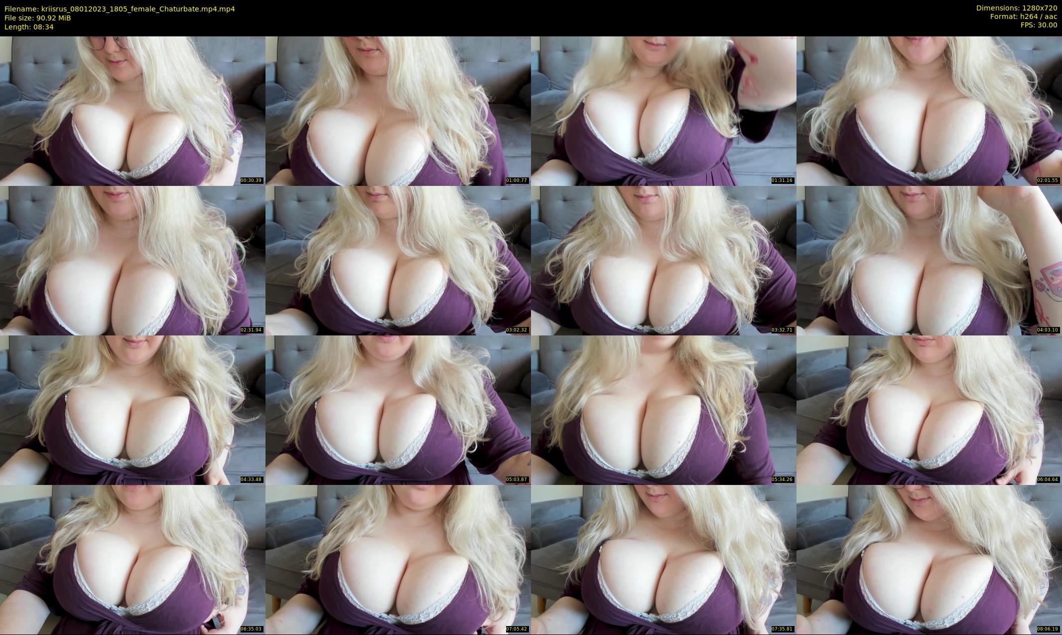 kriisrus — 9 minute Chaturbate female cam show recording, 720p, Jan 8, 2023