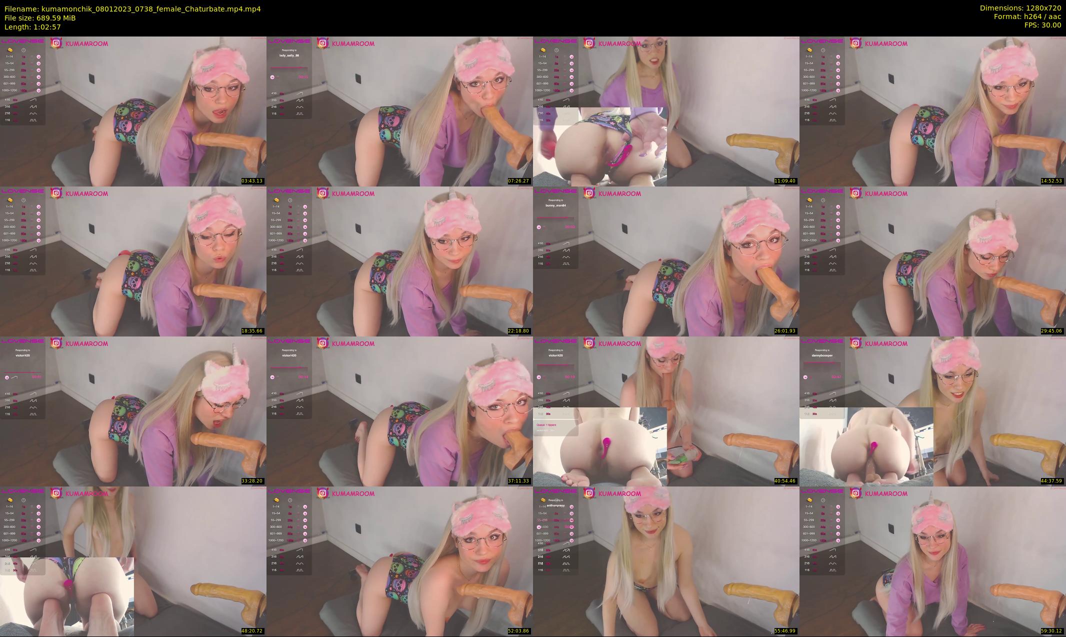 kumamonchik — 63 minute Chaturbate couple cam show recording, 720p, Jan 8, 2023