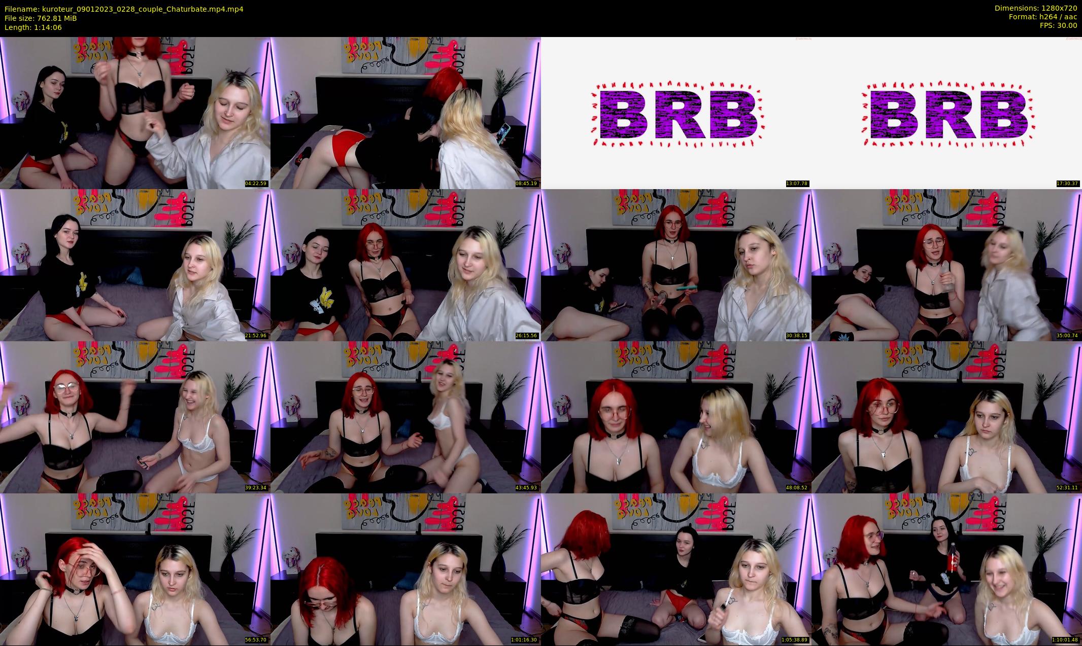 kuroteur — 75 minute Chaturbate couple cam show recording, 720p, Jan 9, 2023