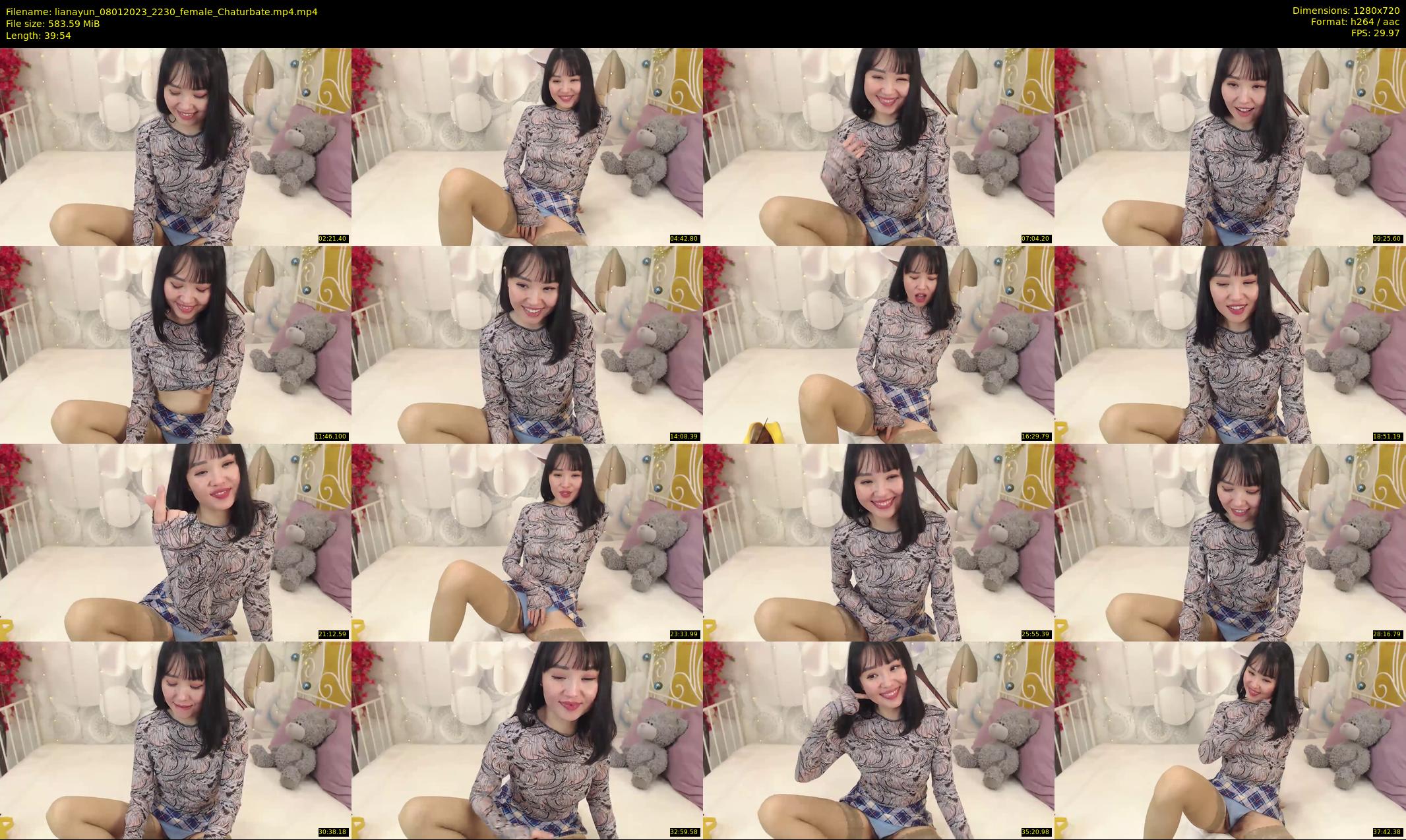 lianayun — 40 minute Chaturbate female cam show recording, 720p, Jan 8, 2023