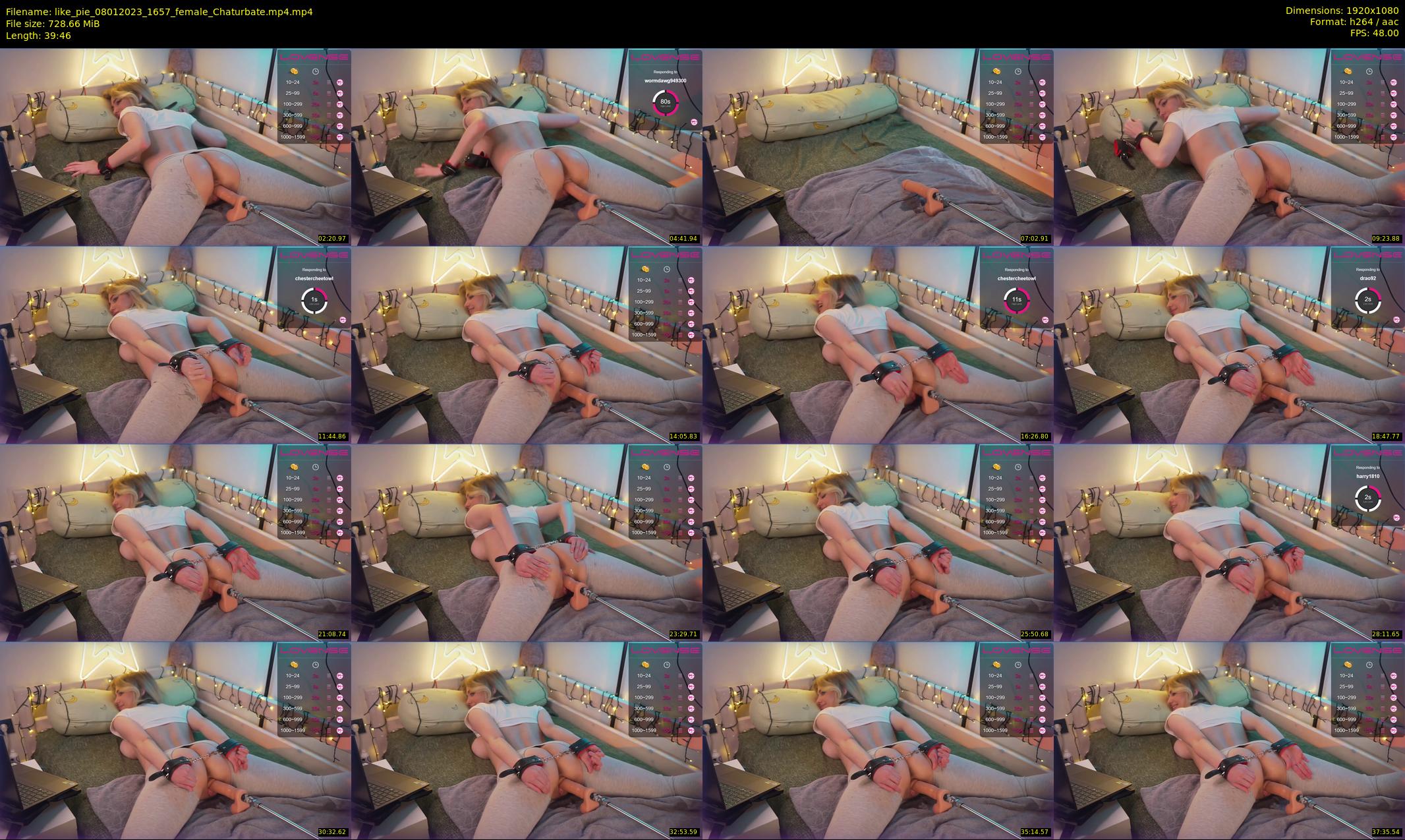 like_pie — 40 minute Chaturbate couple cam show recording, 1080p, Jan 8, 2023