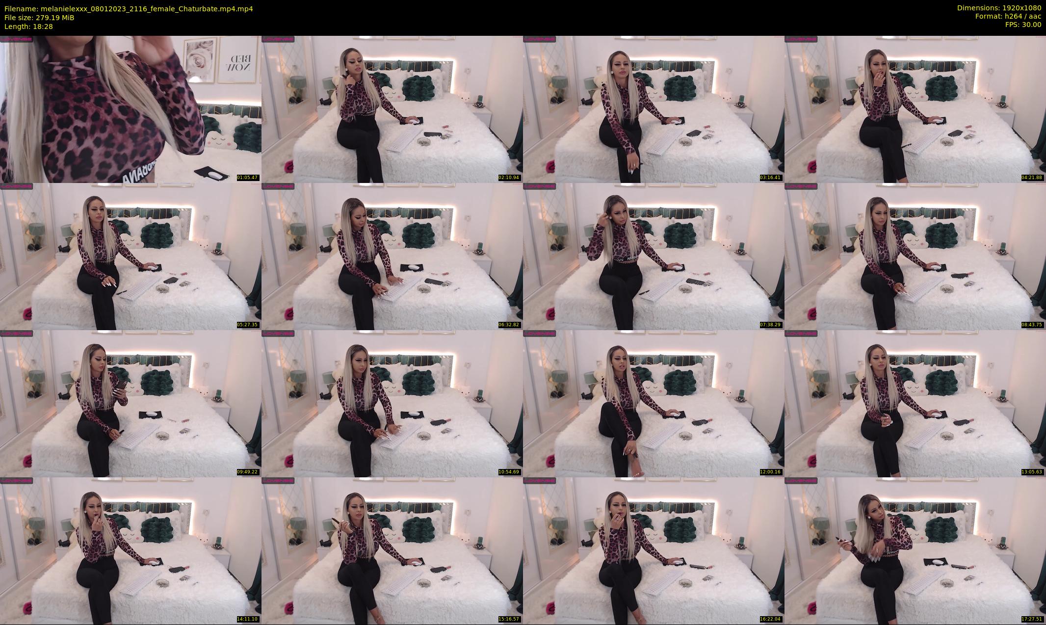 melanielexxx — 19 minute Chaturbate female cam show recording, 1080p, Jan 8, 2023