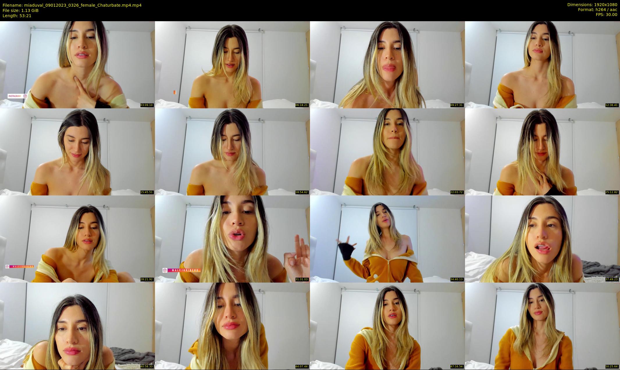 miaduval — 54 minute Chaturbate female cam show recording, 1080p, Jan 9, 2023