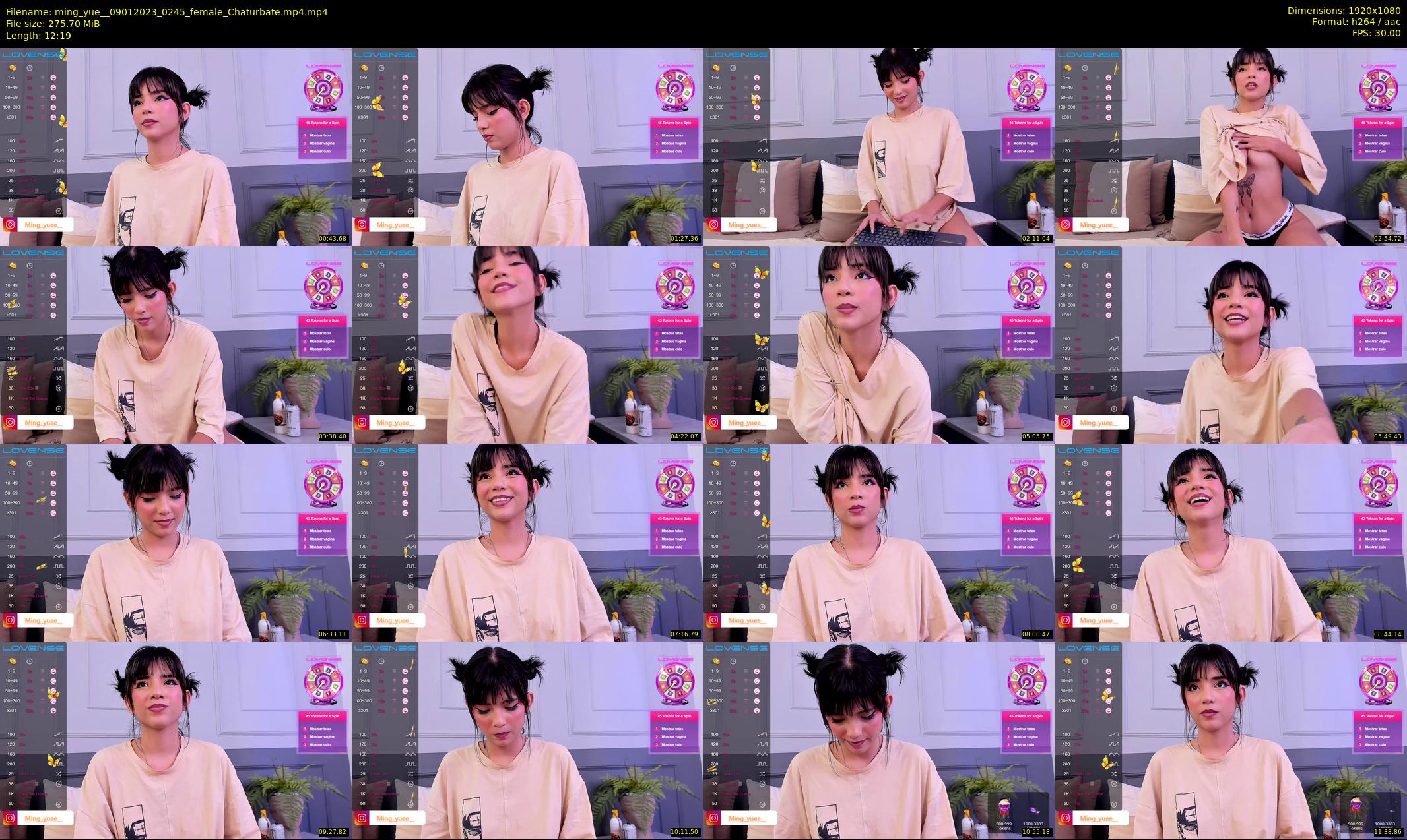 ming_yue_ — 13 minute Chaturbate female cam show recording, 1080p, Jan 9, 2023
