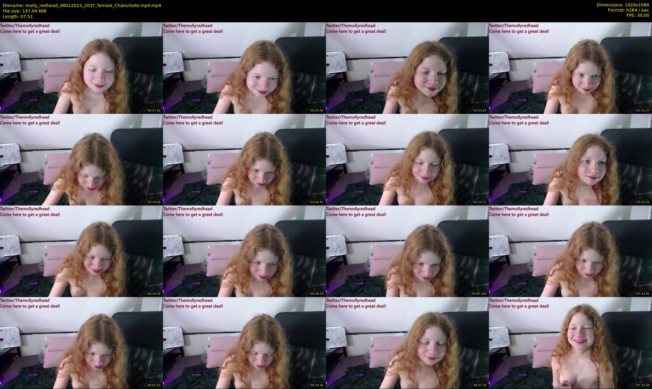 molly_redhead — 8 minute Chaturbate female cam show recording, 1080p, Jan 8, 2023