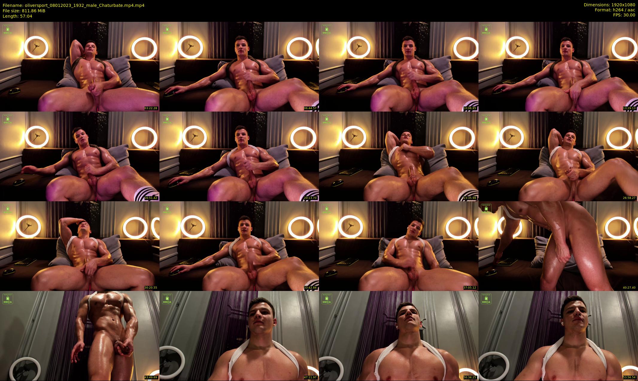 oliversport — 58 minute Chaturbate male cam show recording, 1080p, Jan 8, 2023