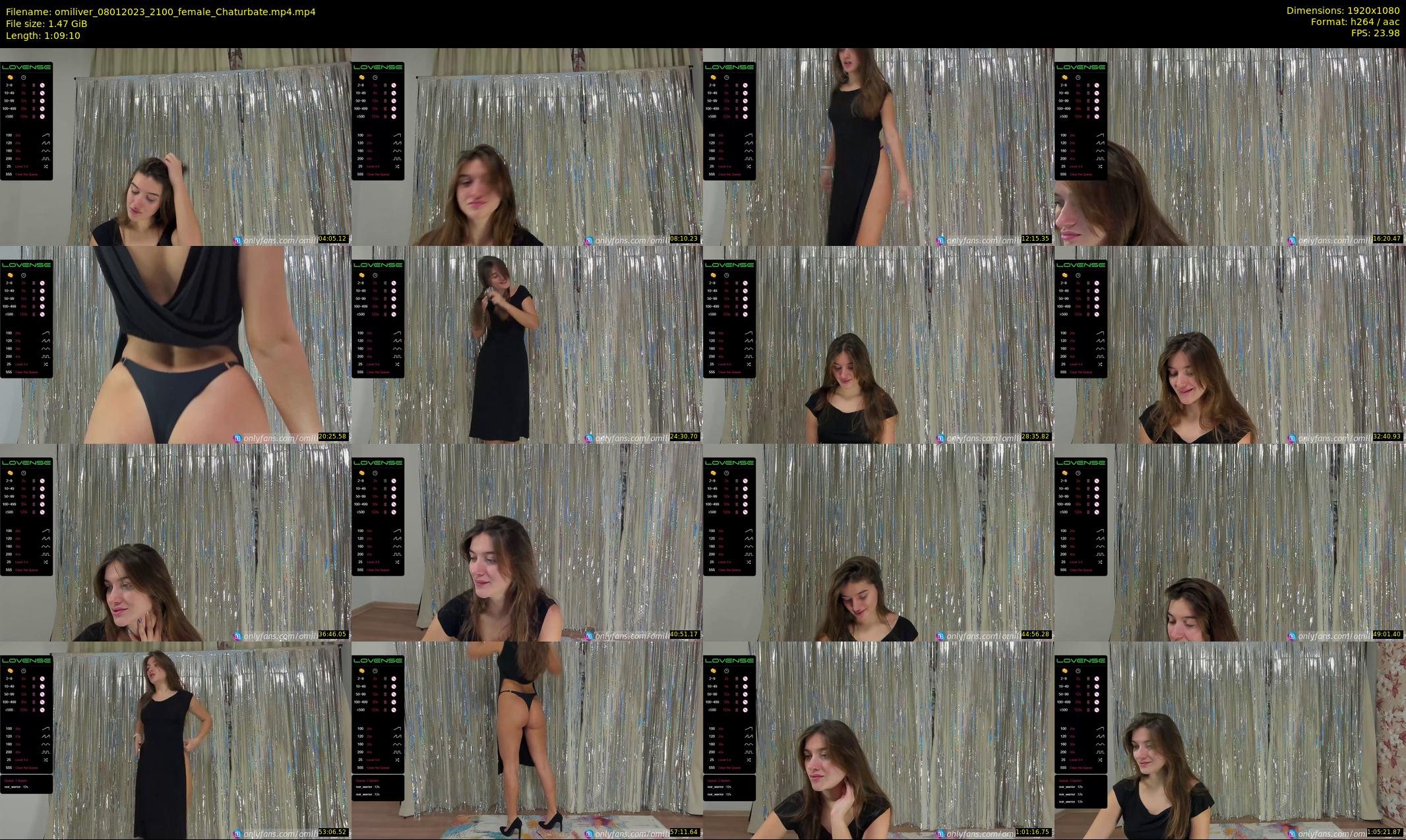 omiliver — 70 minute Chaturbate female cam show recording, 1080p, Jan 8, 2023