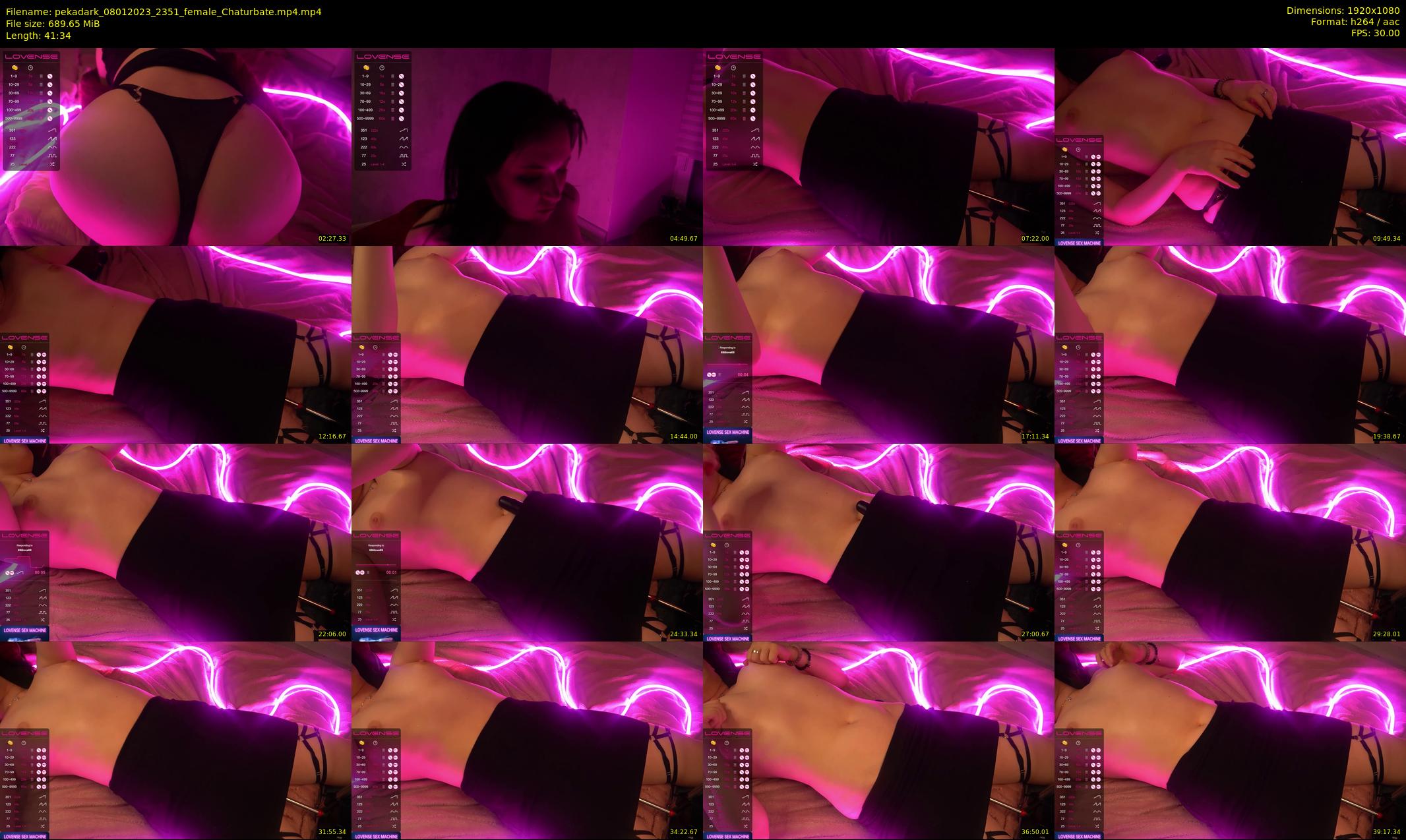 pekadark — 42 minute Chaturbate female cam show recording, 1080p, Jan 8, 2023