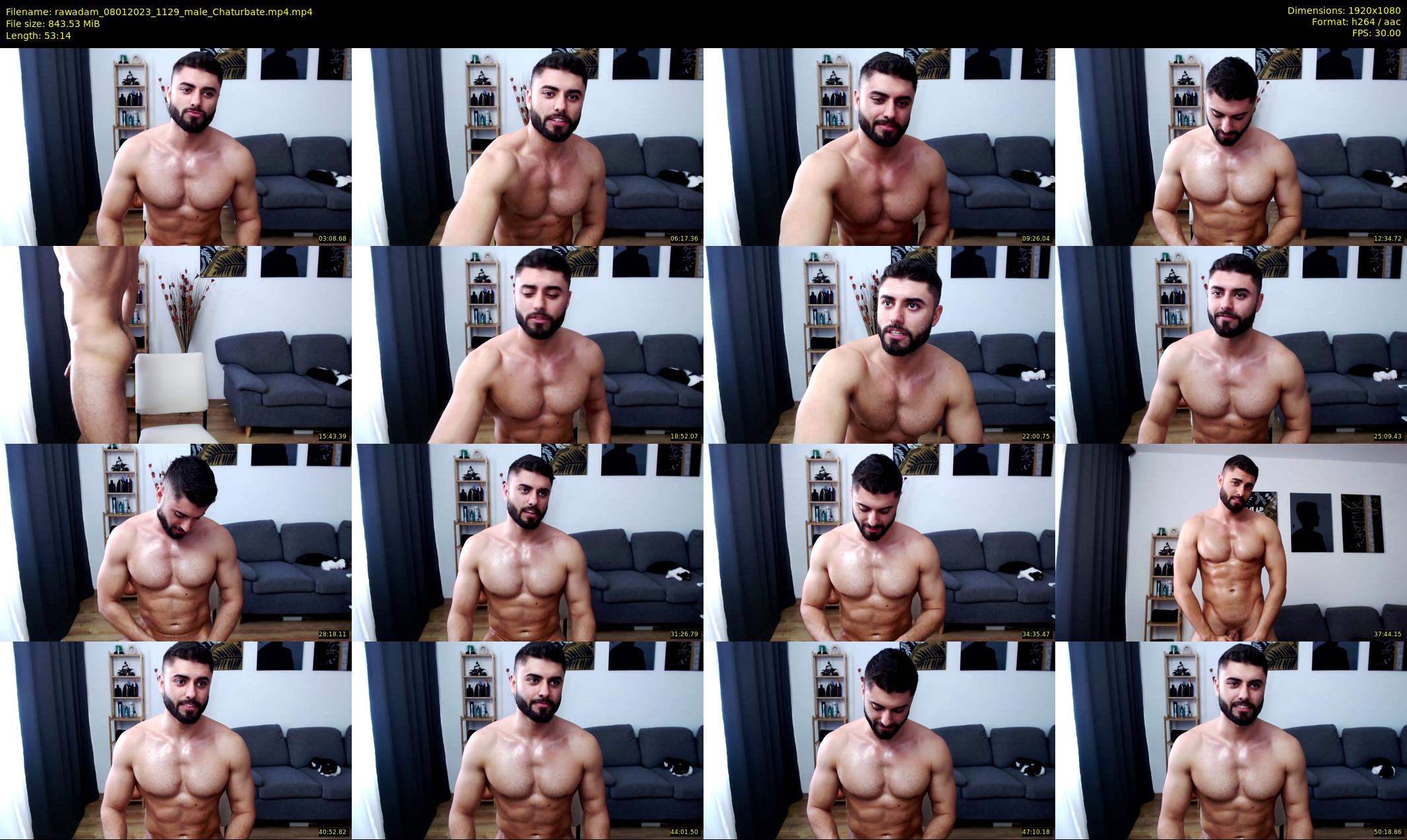 rawadam — 54 minute Chaturbate male cam show recording, 1080p, Jan 8, 2023
