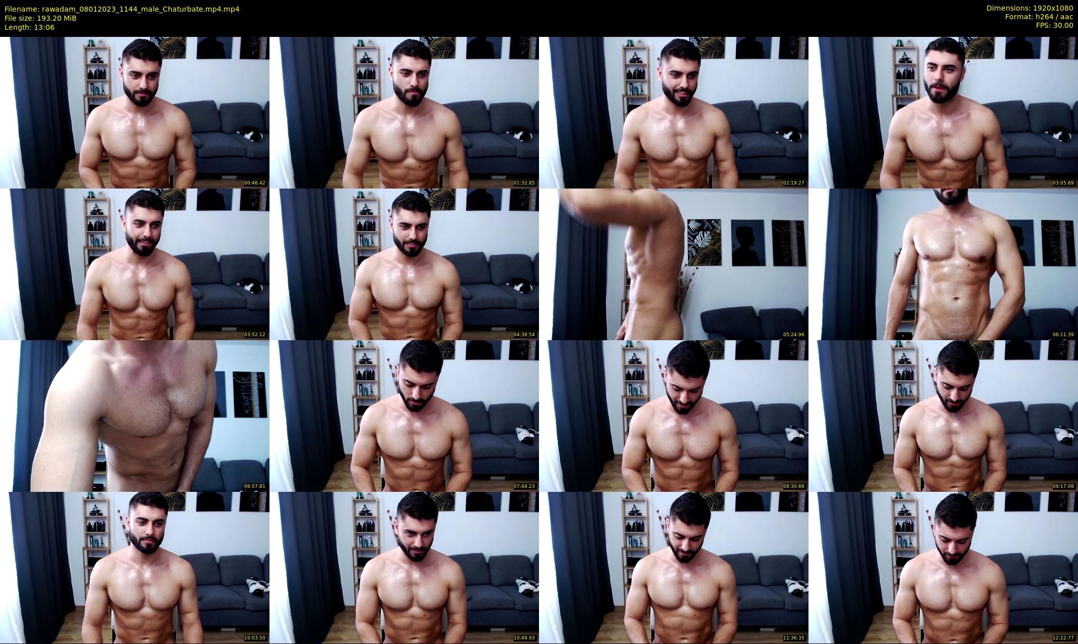 rawadam — 14 minute Chaturbate male cam show recording, 1080p, Jan 8, 2023