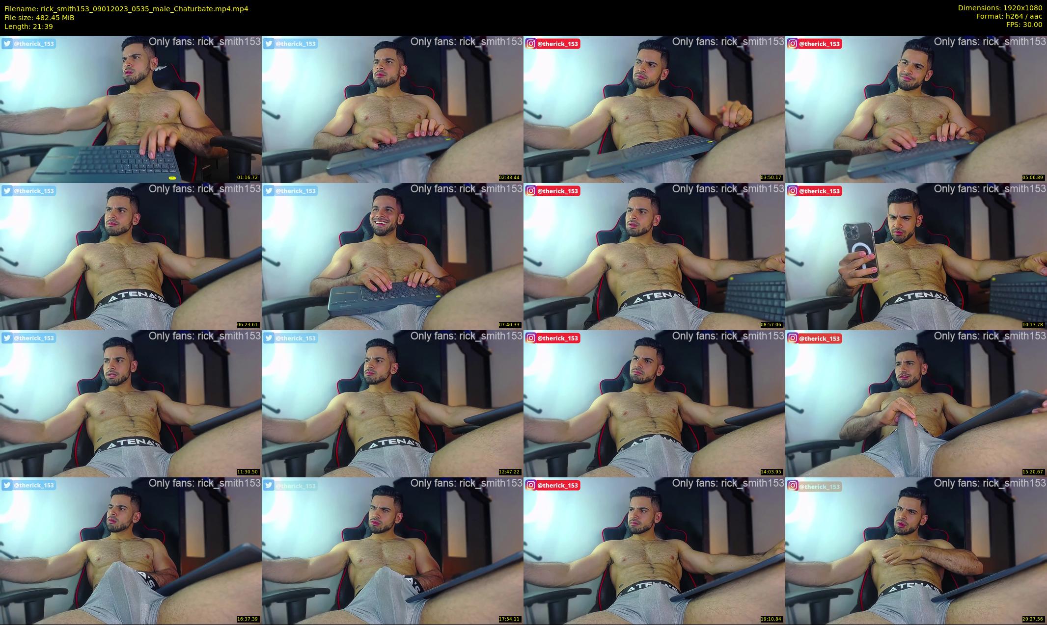 rick_smith153 — 22 minute Chaturbate male cam show recording, 1080p, Jan 9, 2023