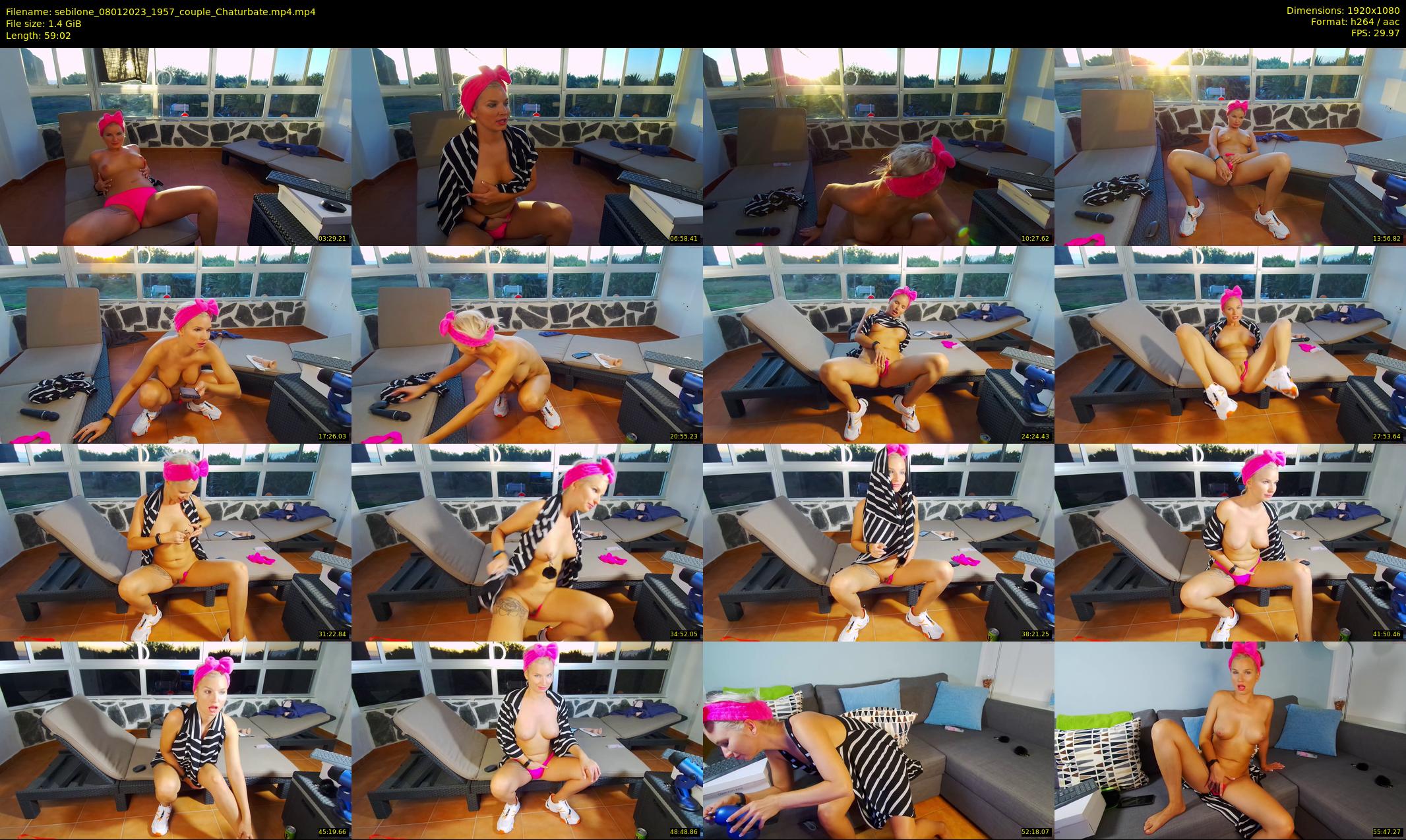 sebilone — 60 minute Chaturbate couple cam show recording, 1080p, Jan 8, 2023