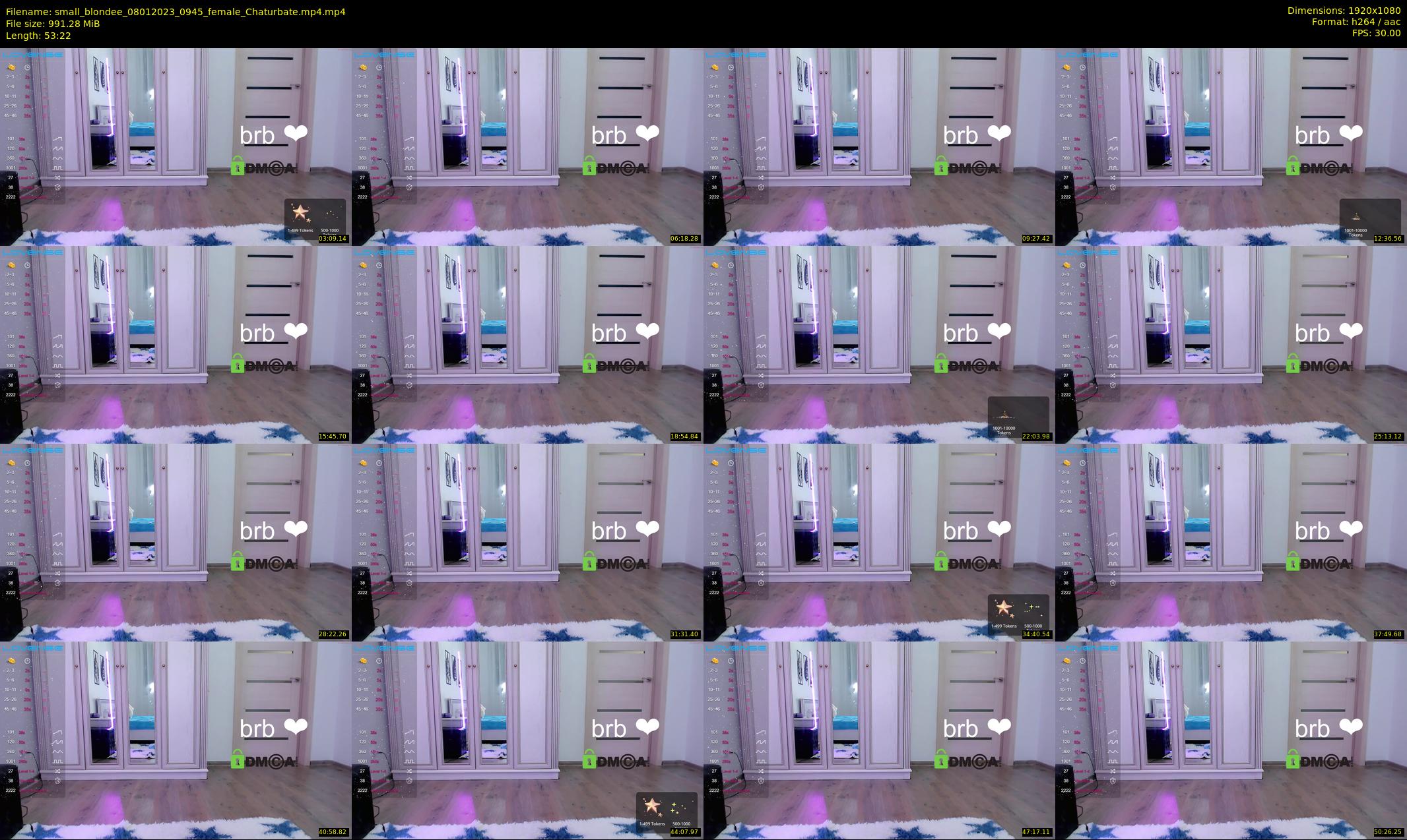 small_blondee — 54 minute Chaturbate female cam show recording, 1080p, Jan 8, 2023