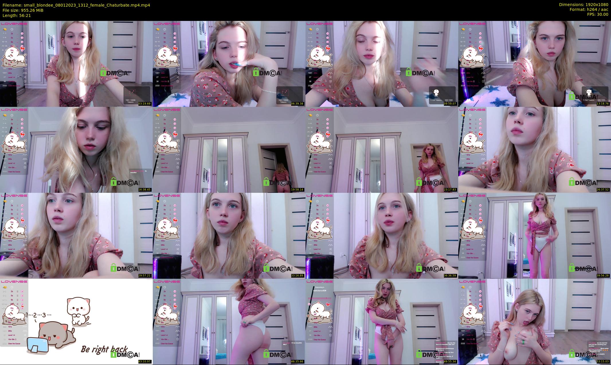 small_blondee — 57 minute Chaturbate female cam show recording, 1080p, Jan 8, 2023