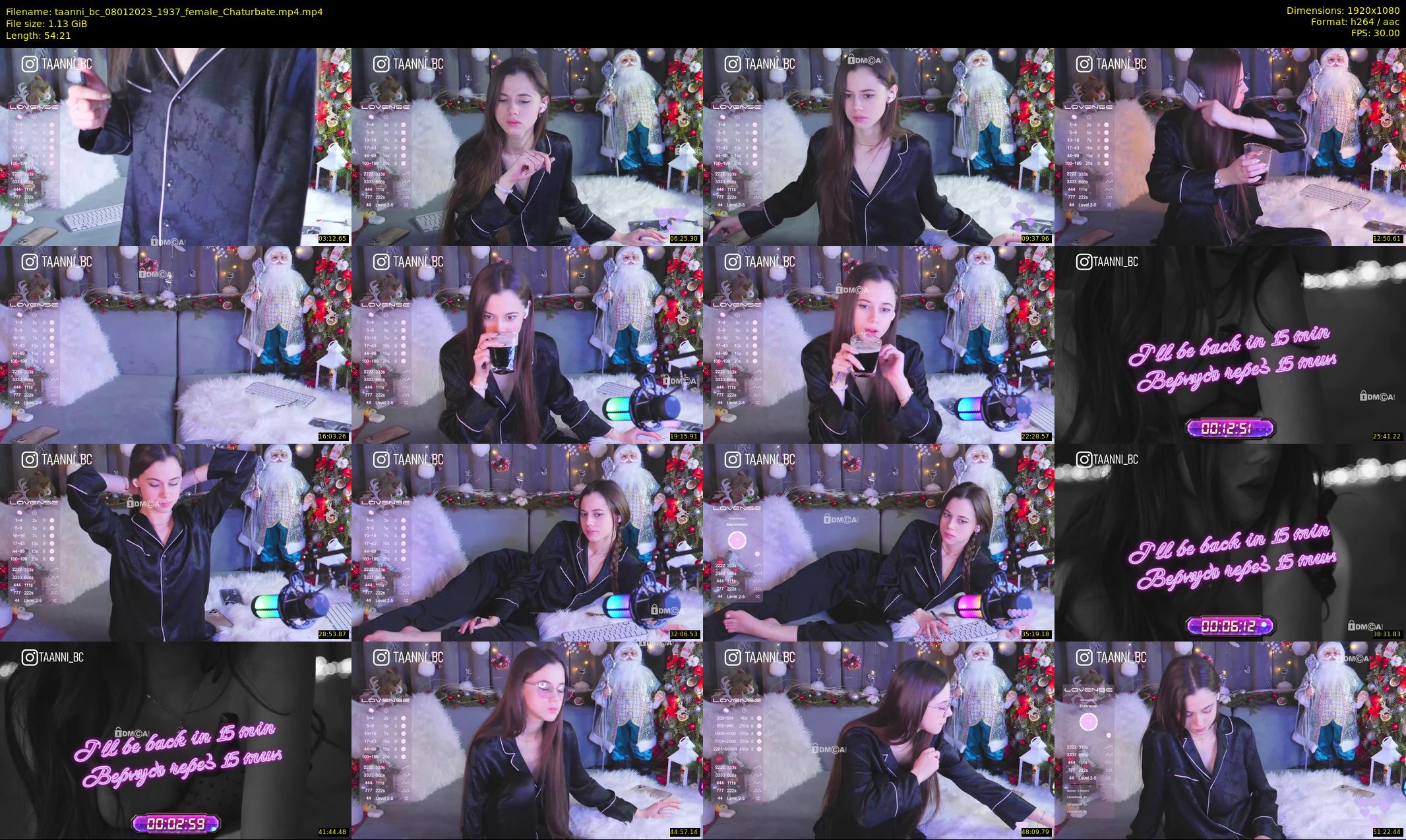 taanni_bc — 55 minute Chaturbate female cam show recording, 1080p, Jan 8, 2023