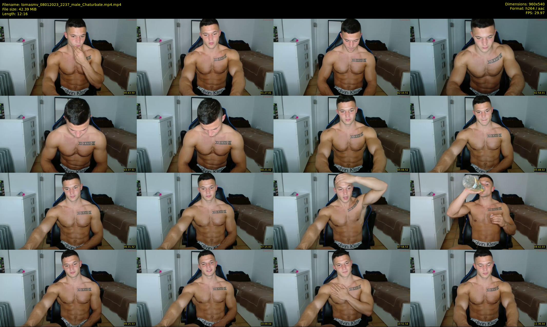 tomasmv — 13 minute Chaturbate male cam show recording, 480p, Jan 8, 2023