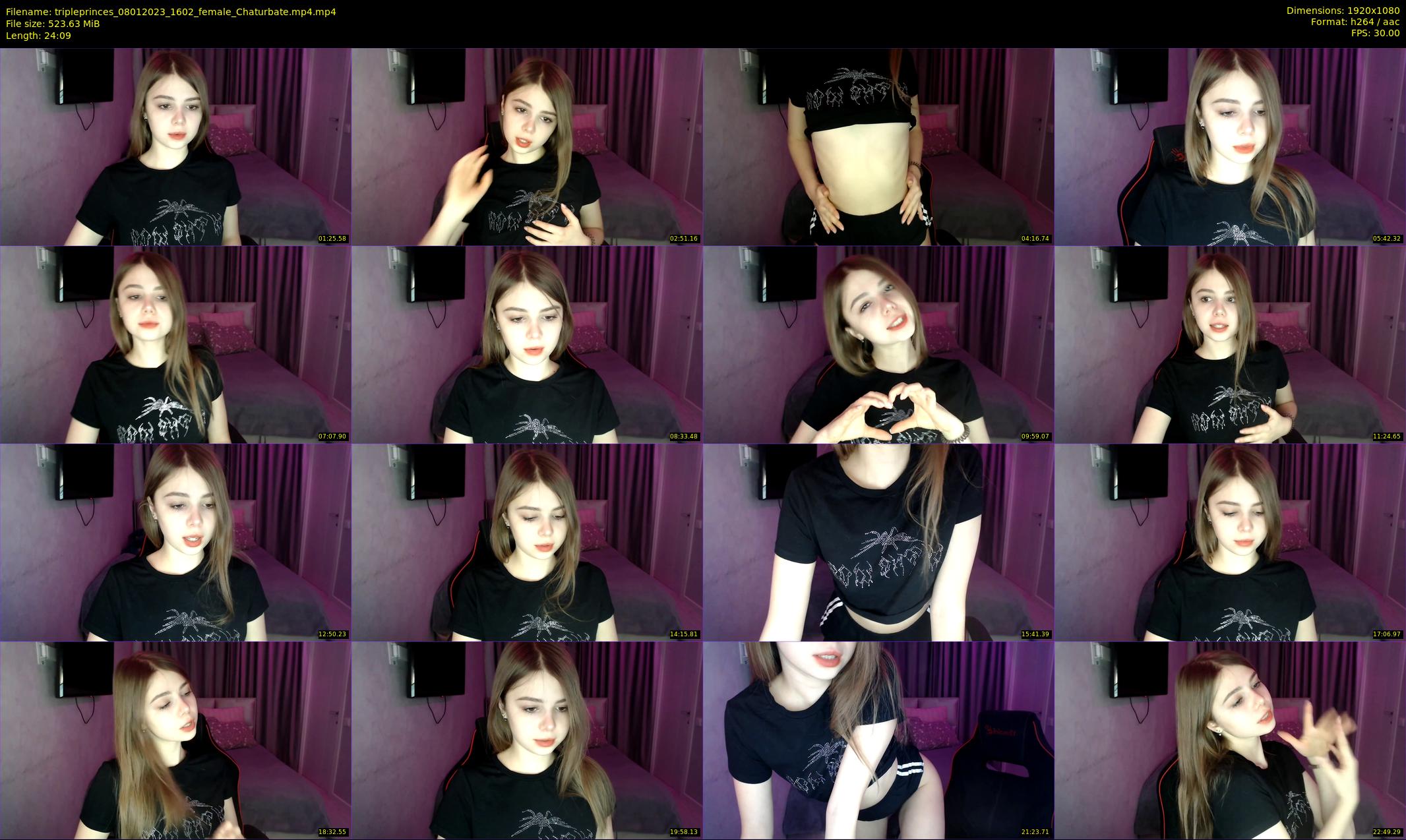 tripleprinces — 25 minute Chaturbate female cam show recording, 1080p, Jan 8, 2023
