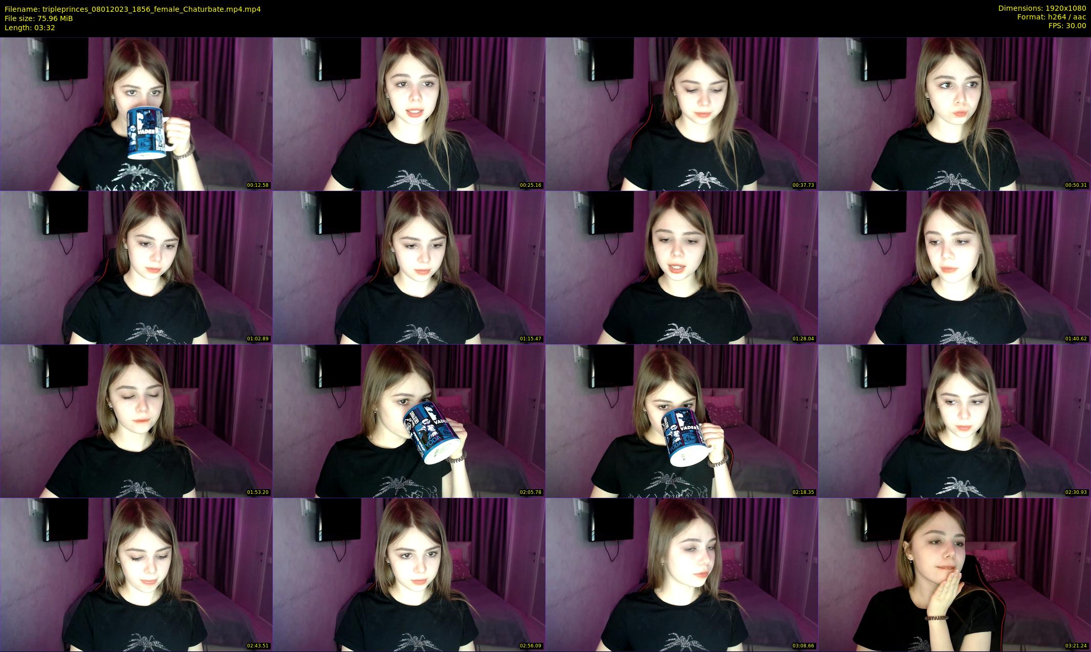 tripleprinces — 4 minute Chaturbate female cam show recording, 1080p, Jan 8, 2023