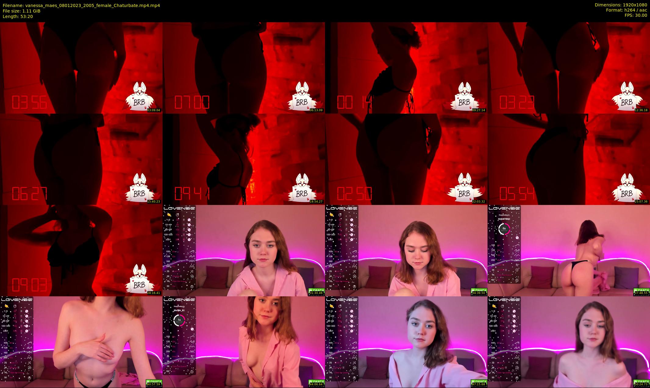 vanessa_maes — 54 minute Chaturbate female cam show recording, 1080p, Jan 8, 2023