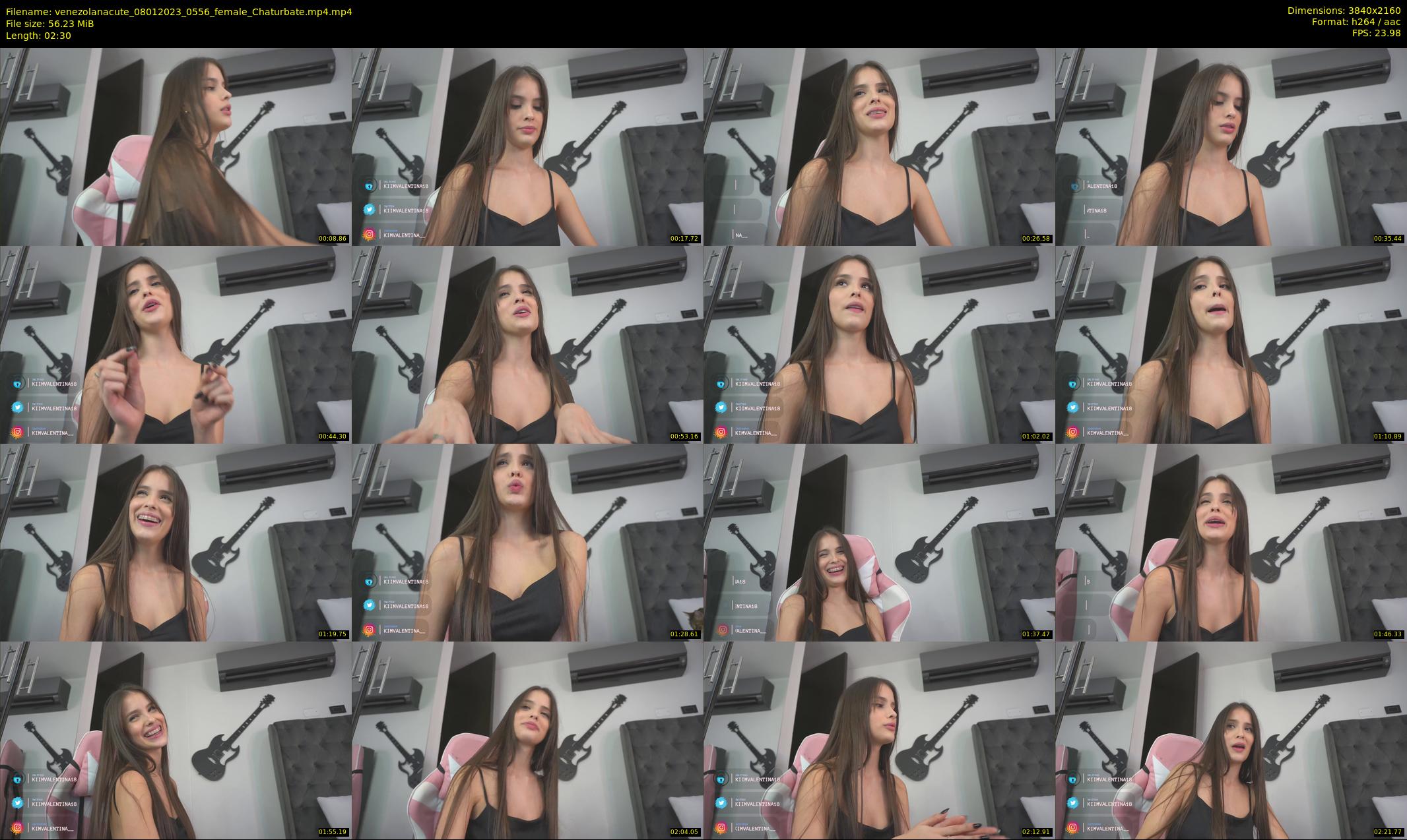 venezolanacute — 3 minute Chaturbate female cam show recording, 4K, Jan 8, 2023