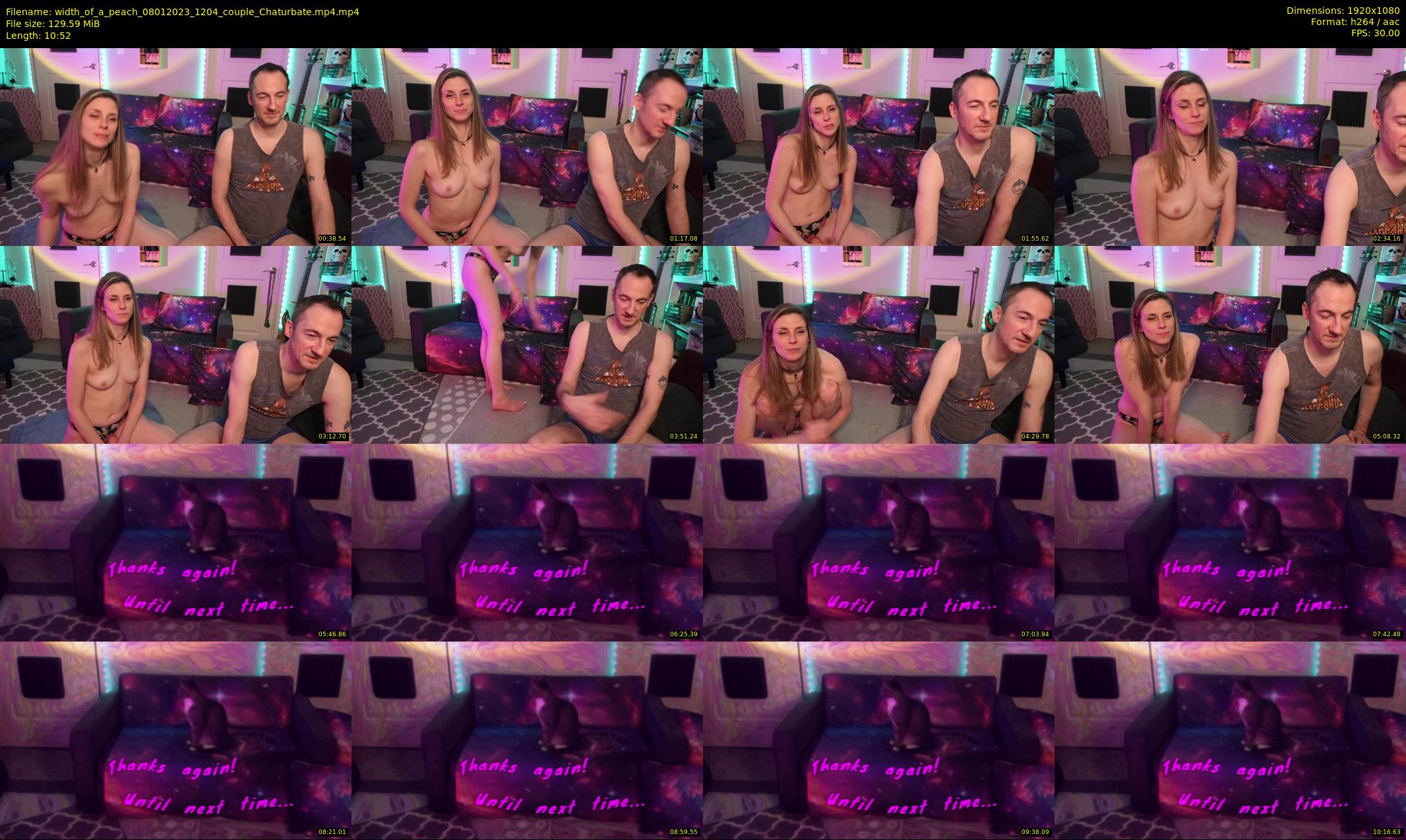 width_of_a_peach — 11 minute Chaturbate couple cam show recording, 1080p, Jan 8, 2023