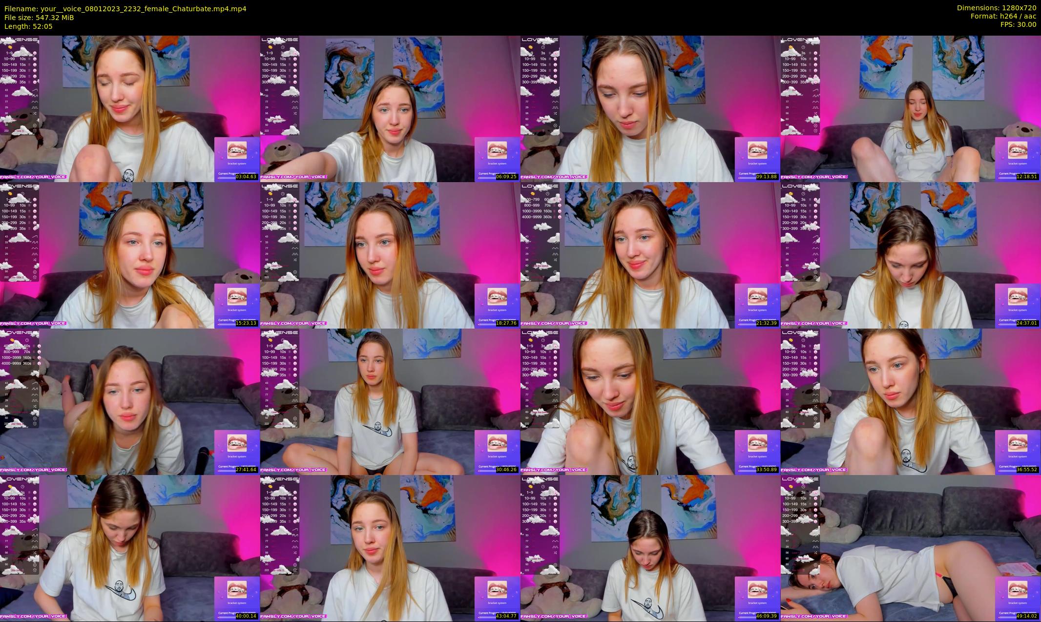 your__voice — 53 minute Chaturbate female cam show recording, 720p, Jan 8, 2023