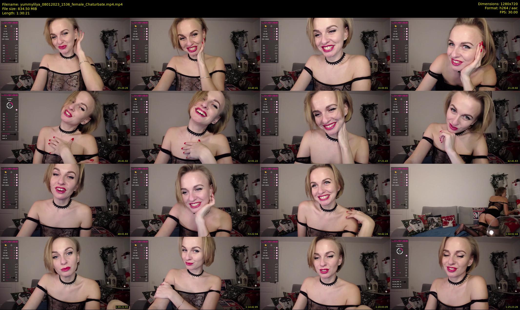 yummylilya — 91 minute Chaturbate female cam show recording, 720p, Jan 8, 2023