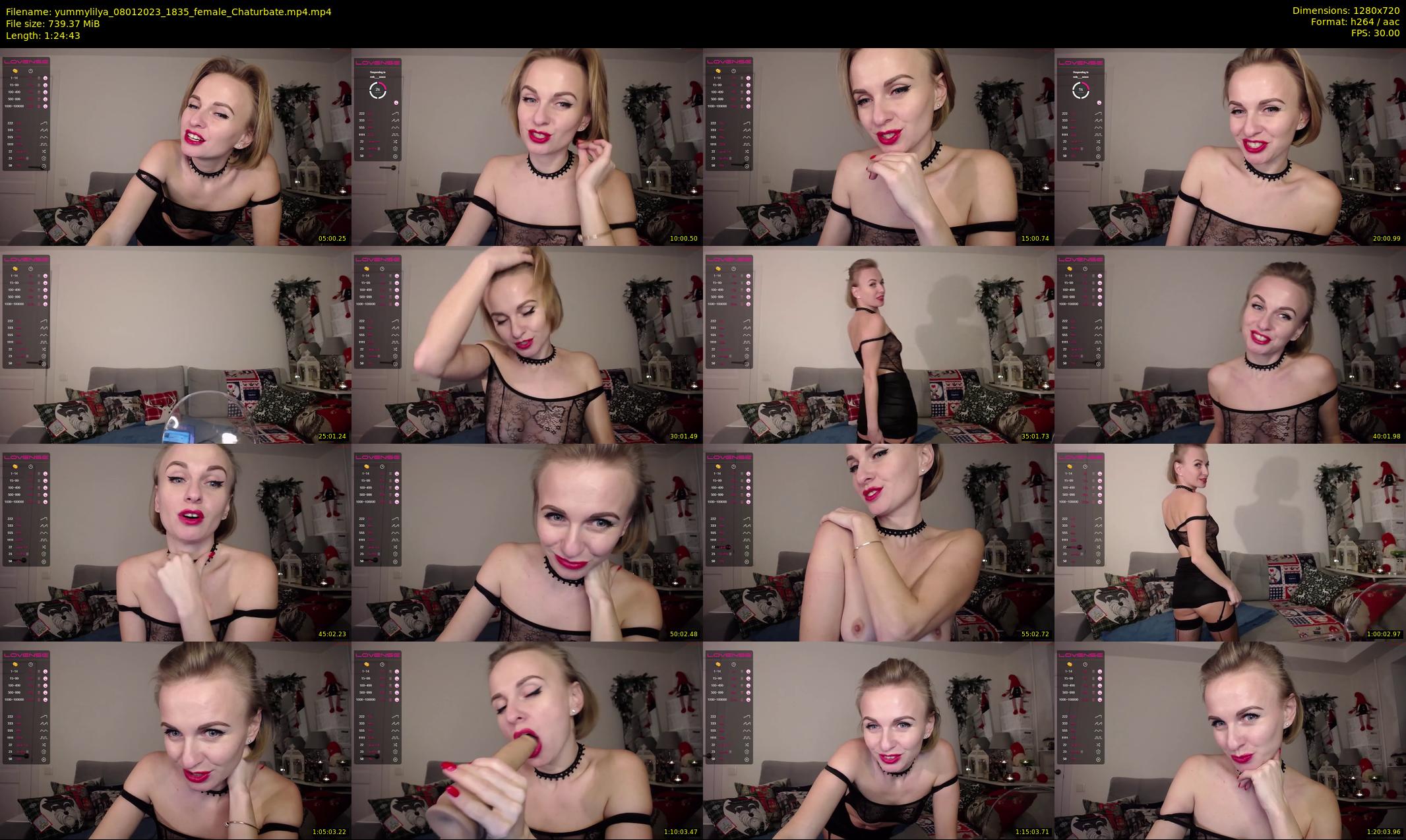 yummylilya — 85 minute Chaturbate female cam show recording, 720p, Jan 8, 2023