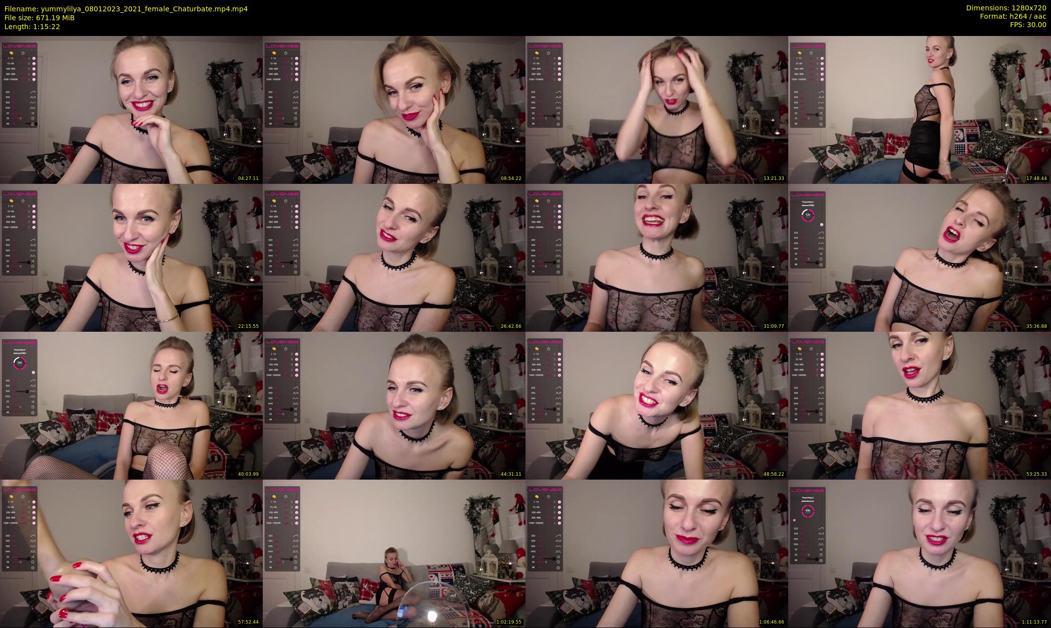 yummylilya — 76 minute Chaturbate female cam show recording, 720p, Jan 8, 2023