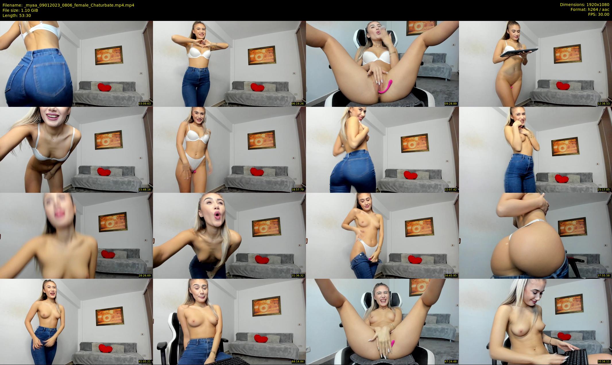 _myaa — 54 minute Chaturbate female cam show recording, 1080p, Jan 9, 2023