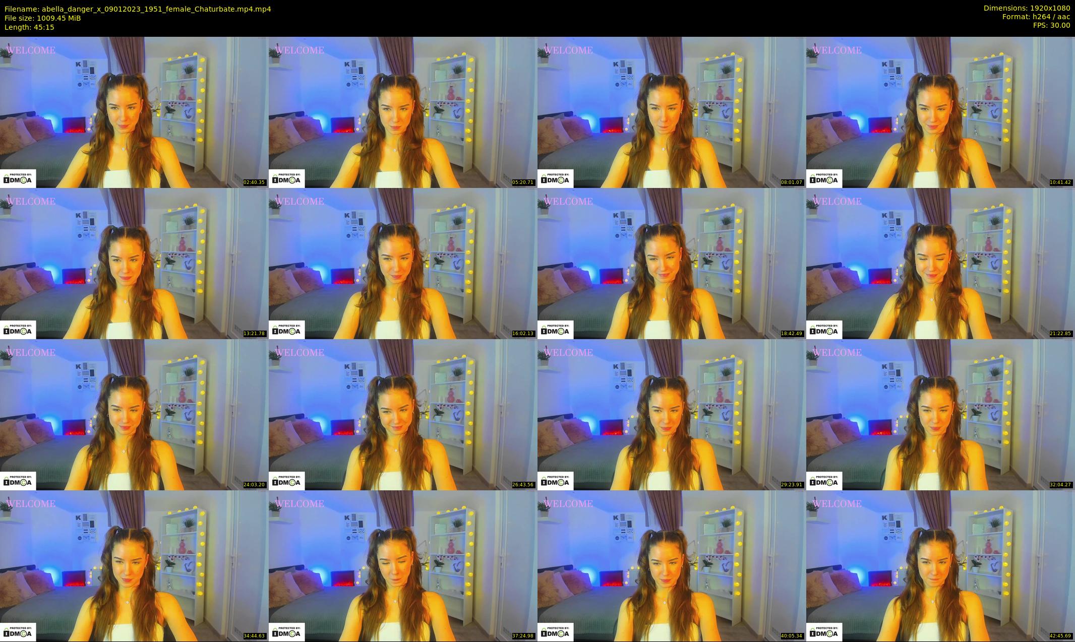 abella_danger_x — 46 minute Chaturbate female cam show recording, 1080p, Jan 9, 2023