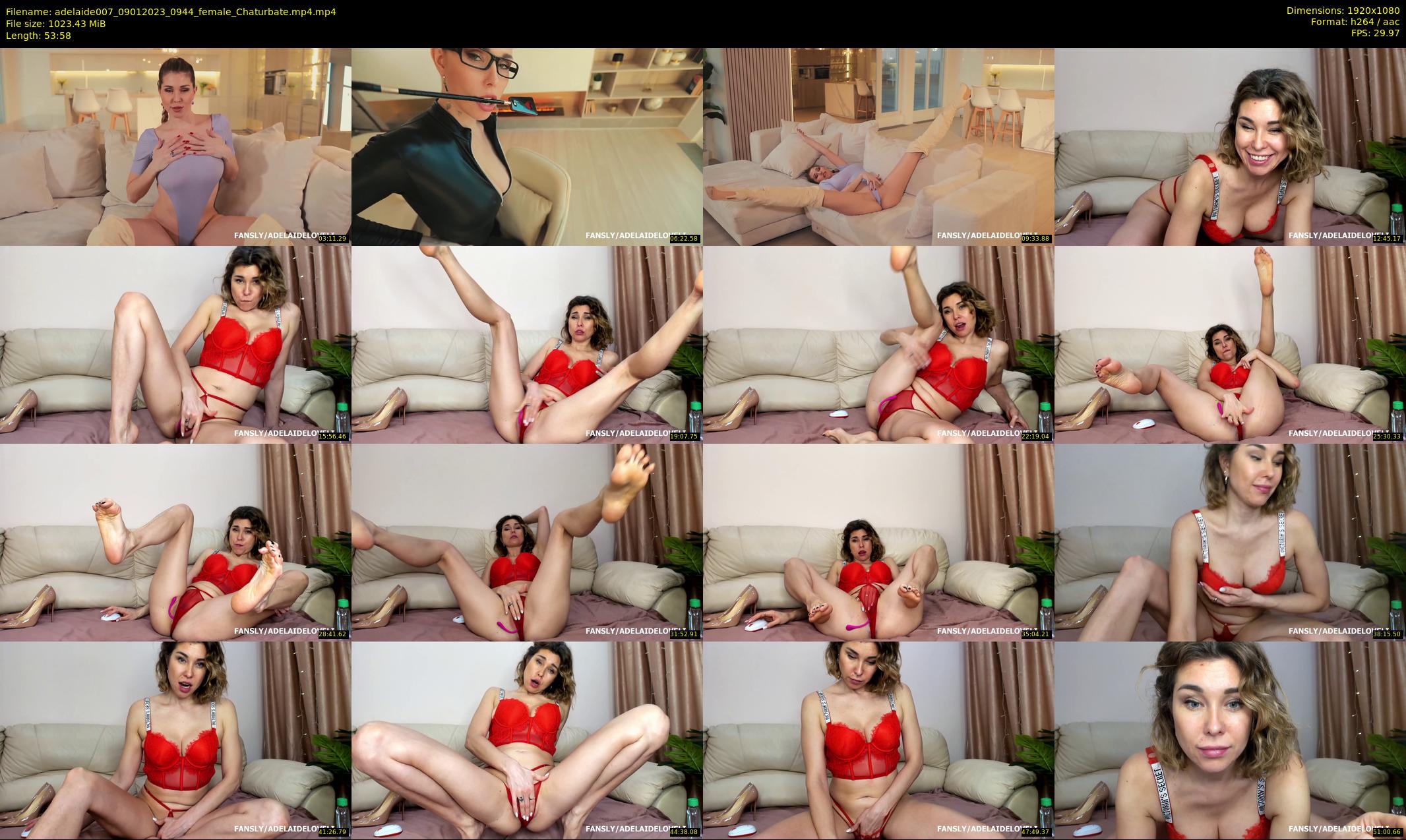 adelaide007 — 54 minute Chaturbate female cam show recording, 1080p, Jan 9, 2023
