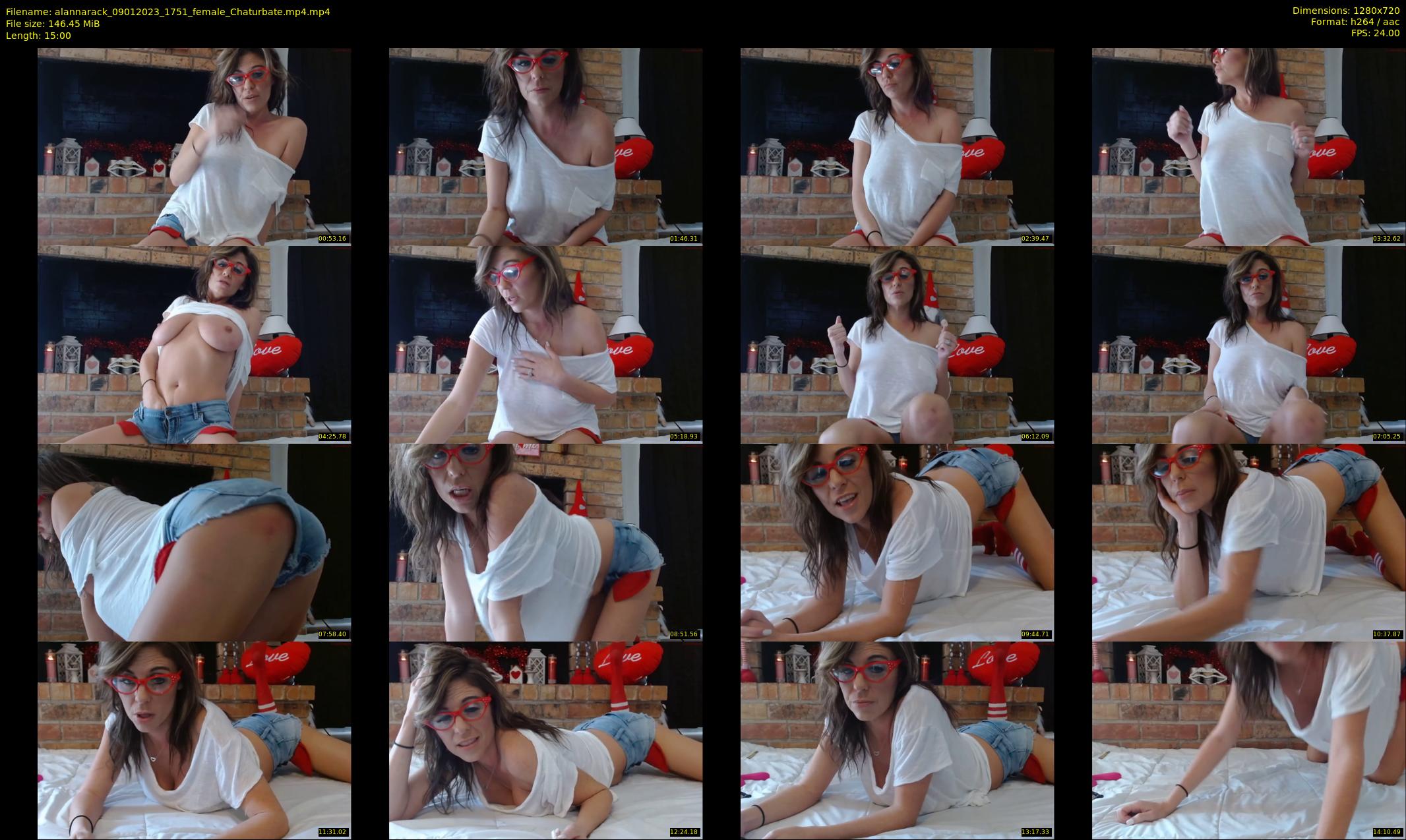 alannarack — 15 minute Chaturbate female cam show recording, 720p, Jan 9, 2023