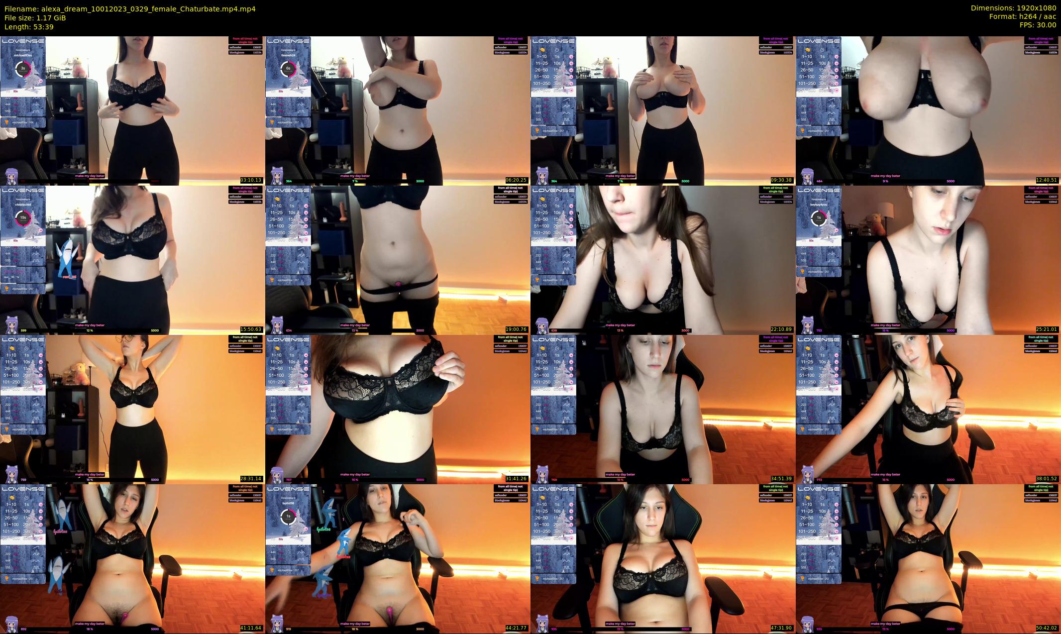 alexa_dream — 54 minute Chaturbate female cam show recording, 1080p, Jan 10, 2023