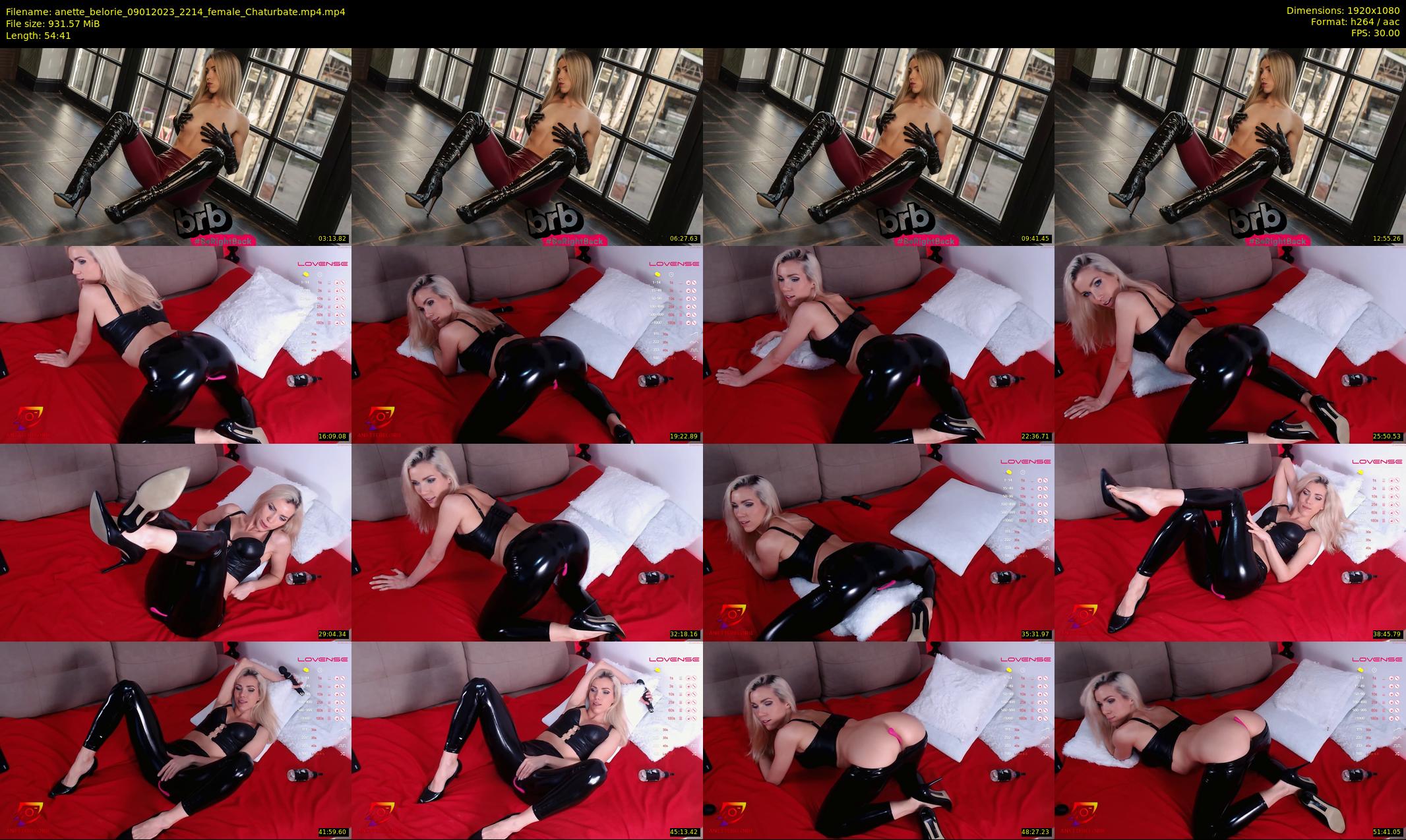 anette_belorie — 55 minute Chaturbate female cam show recording, 1080p, Jan 9, 2023