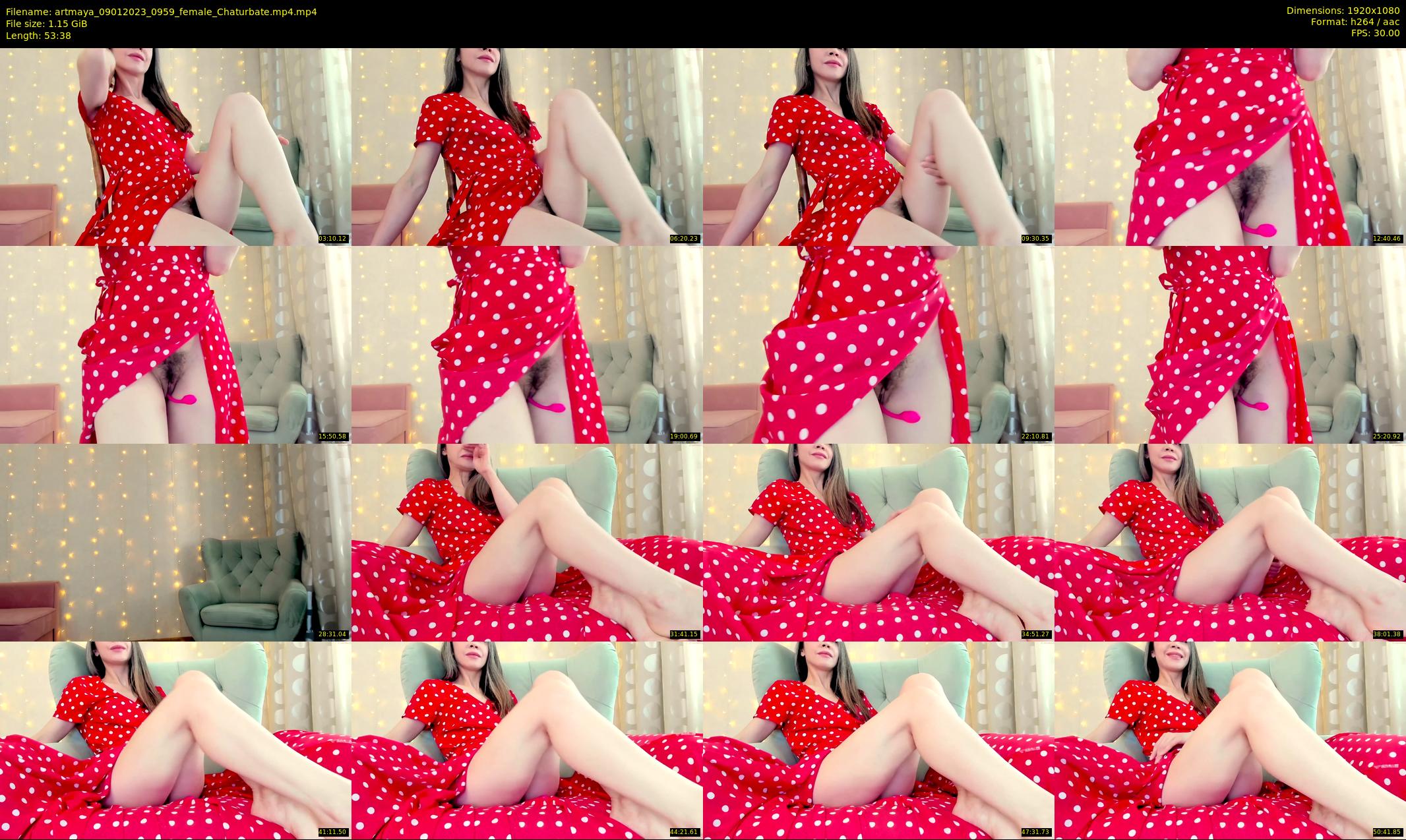 artmaya — 54 minute Chaturbate female cam show recording, 1080p, Jan 9, 2023