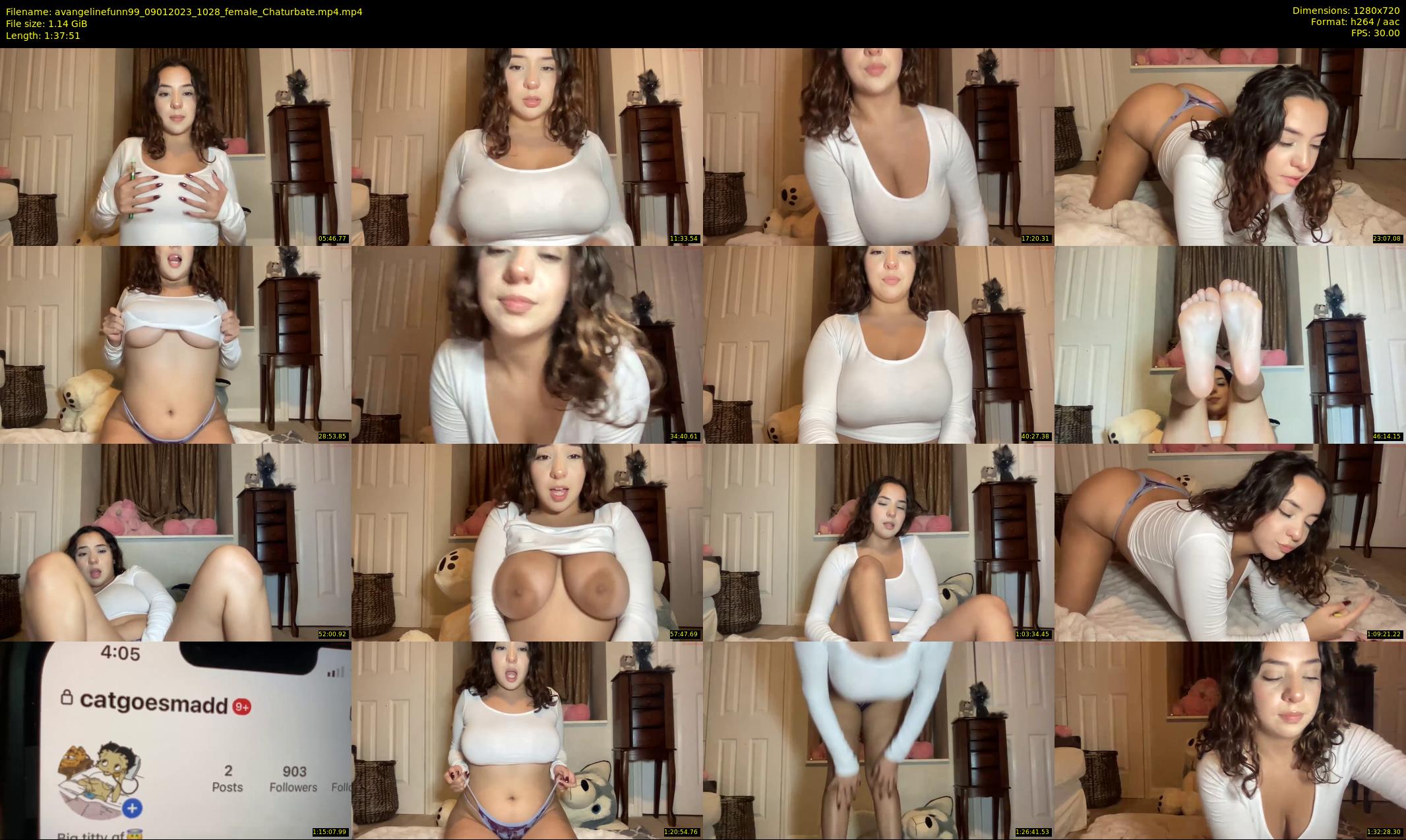 avangelinefunn99 — 98 minute Chaturbate female cam show recording, 720p, Jan 9, 2023