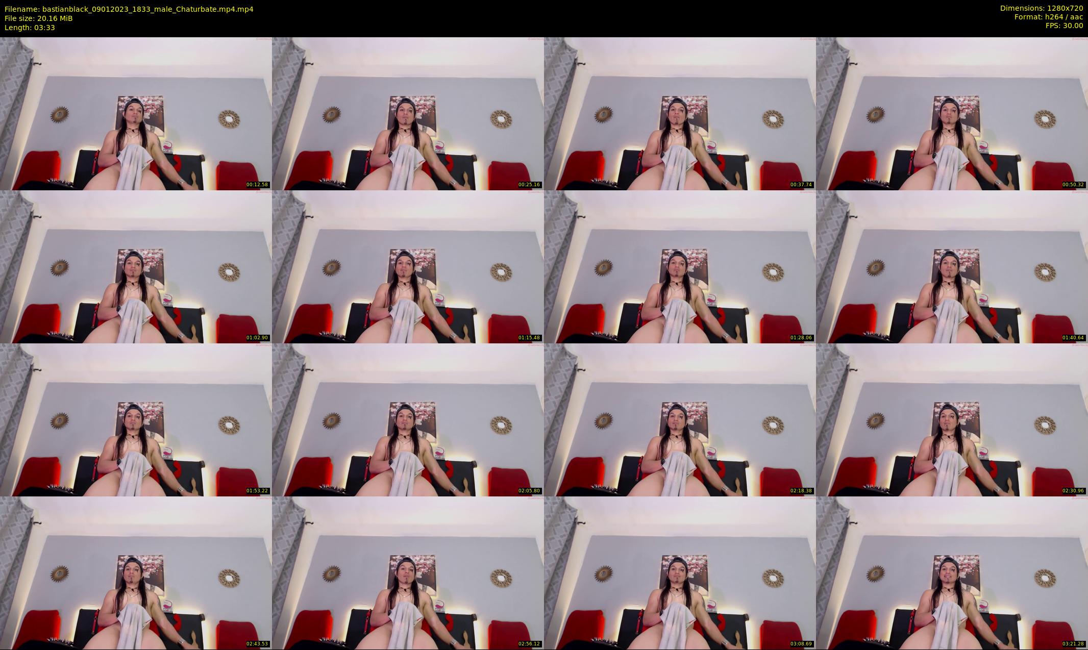 bastianblack — 4 minute Chaturbate male cam show recording, 720p, Jan 9, 2023