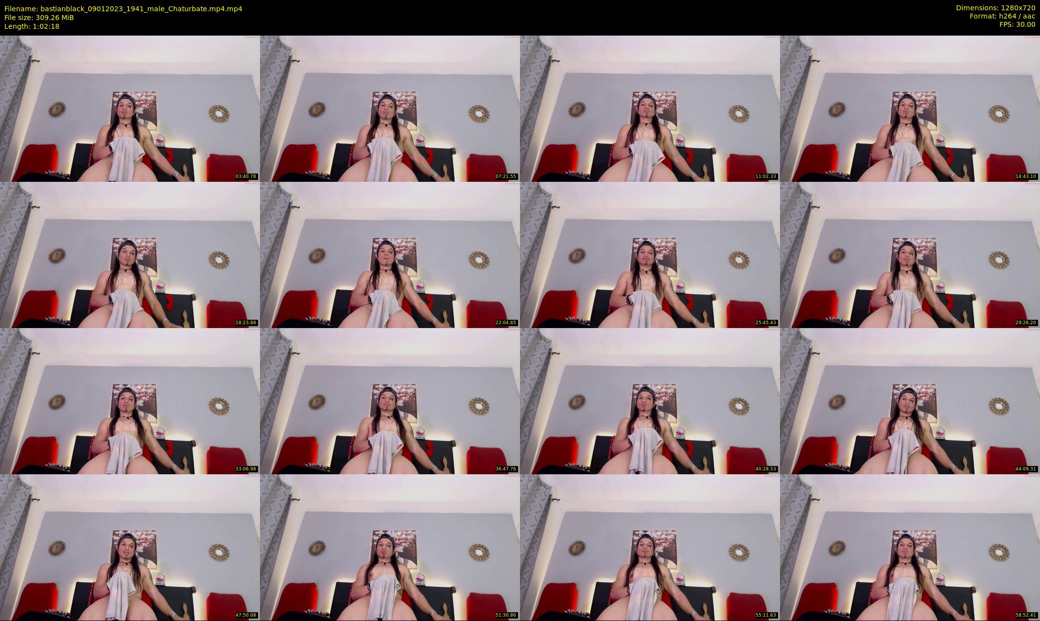 bastianblack — 63 minute Chaturbate male cam show recording, 720p, Jan 9, 2023