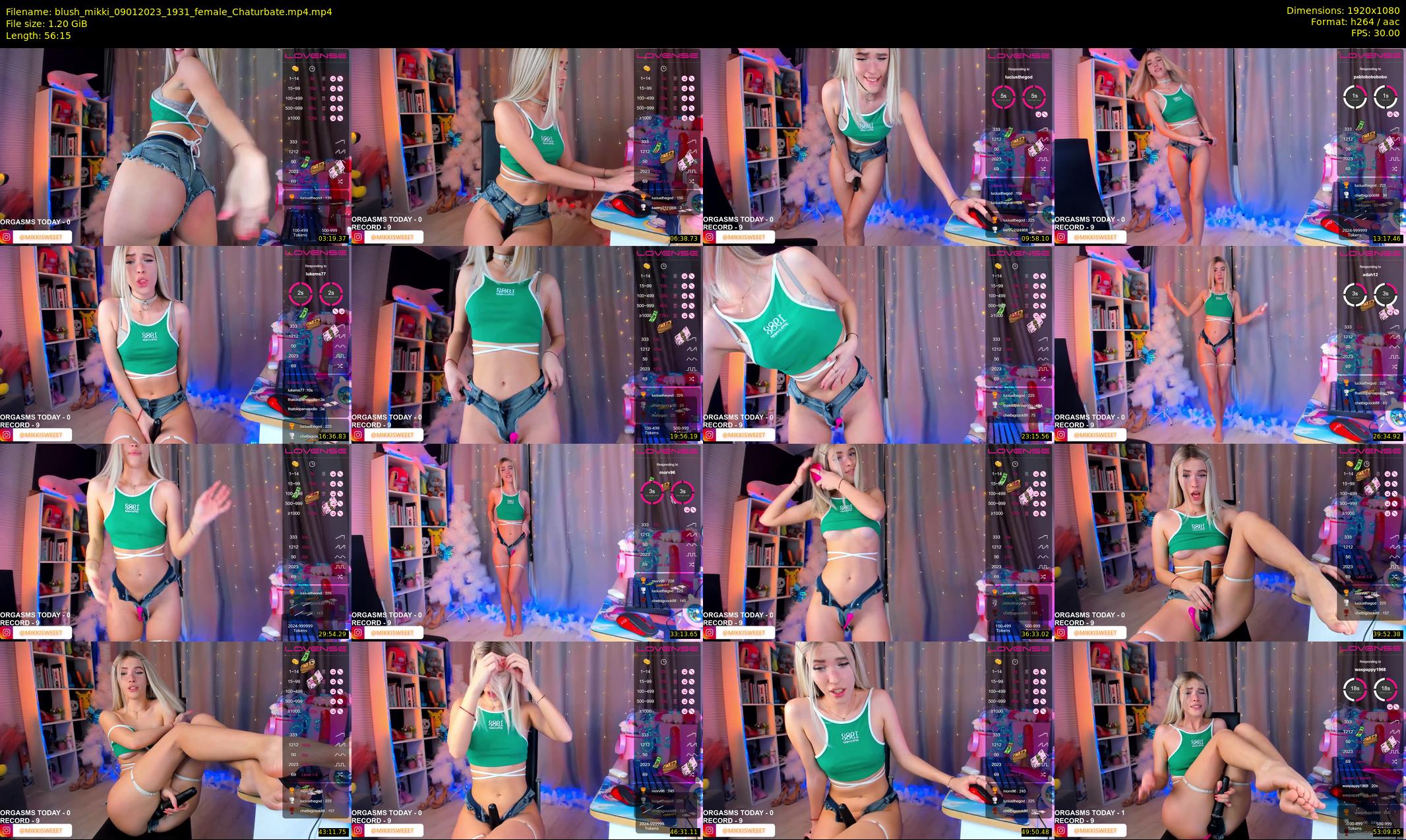 blush_mikki — 57 minute Chaturbate female cam show recording, 1080p, Jan 9, 2023
