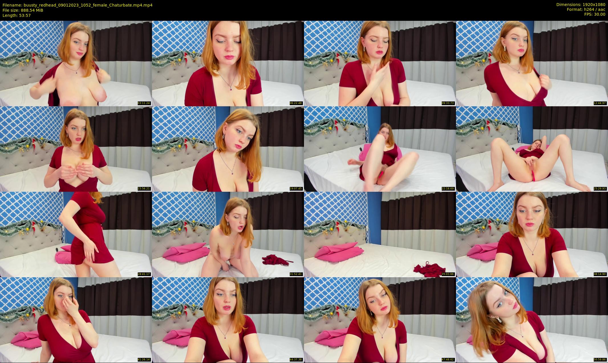 buusty_redhead — 54 minute Chaturbate female cam show recording, 1080p, Jan 9, 2023