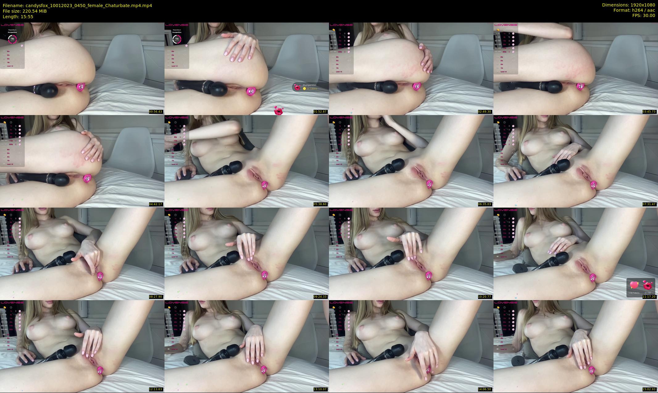 candysfox — 16 minute Chaturbate female cam show recording, 1080p, Jan 10, 2023