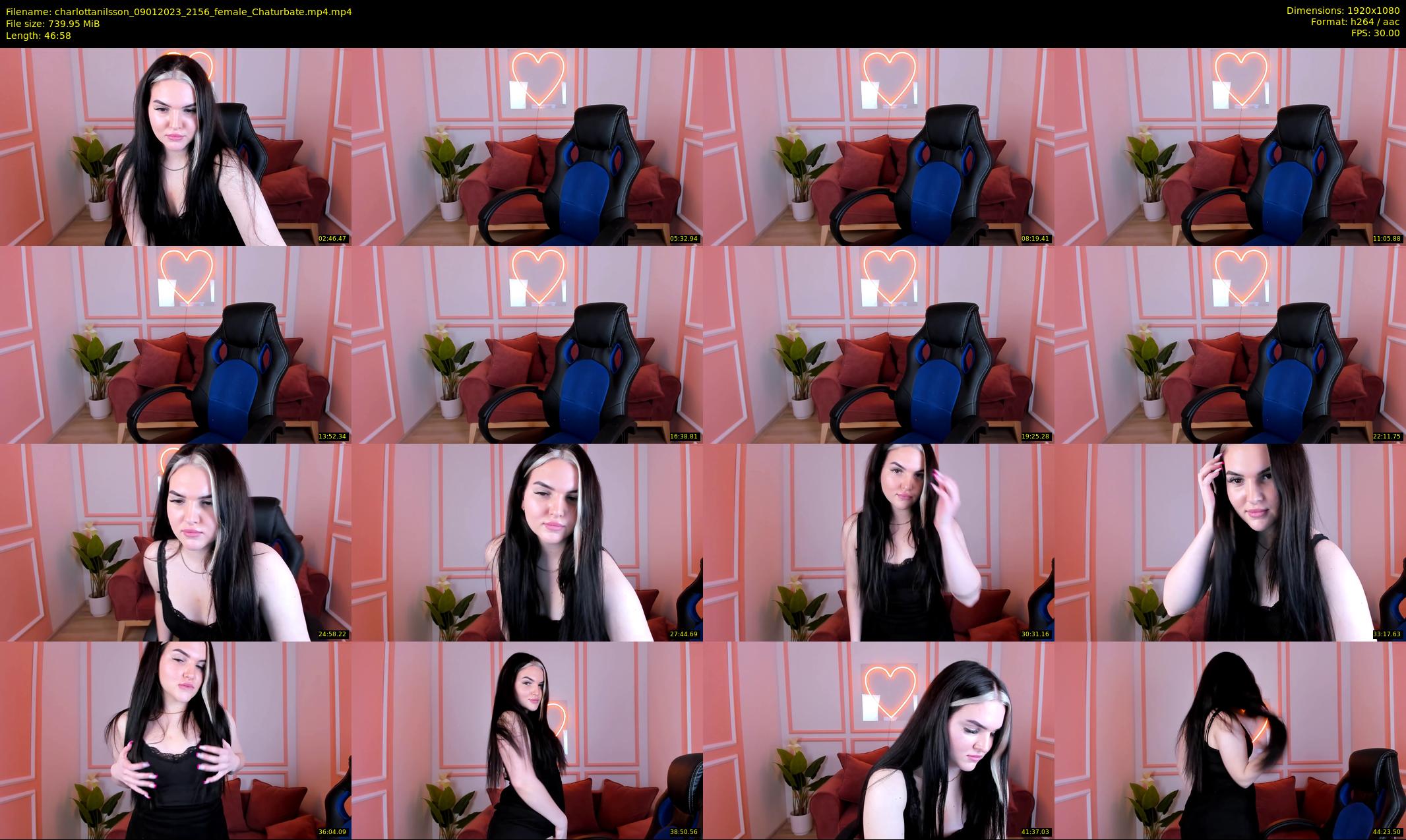 charlottanilsson — 47 minute Chaturbate female cam show recording, 1080p, Jan 9, 2023