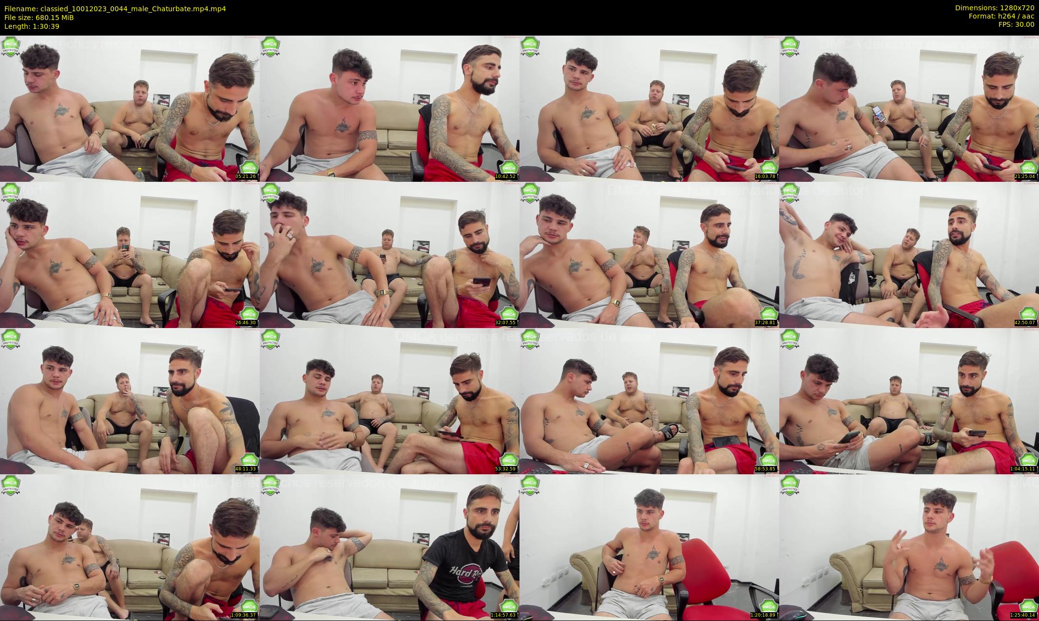 classied — 91 minute Chaturbate male cam show recording, 720p, Jan 10, 2023