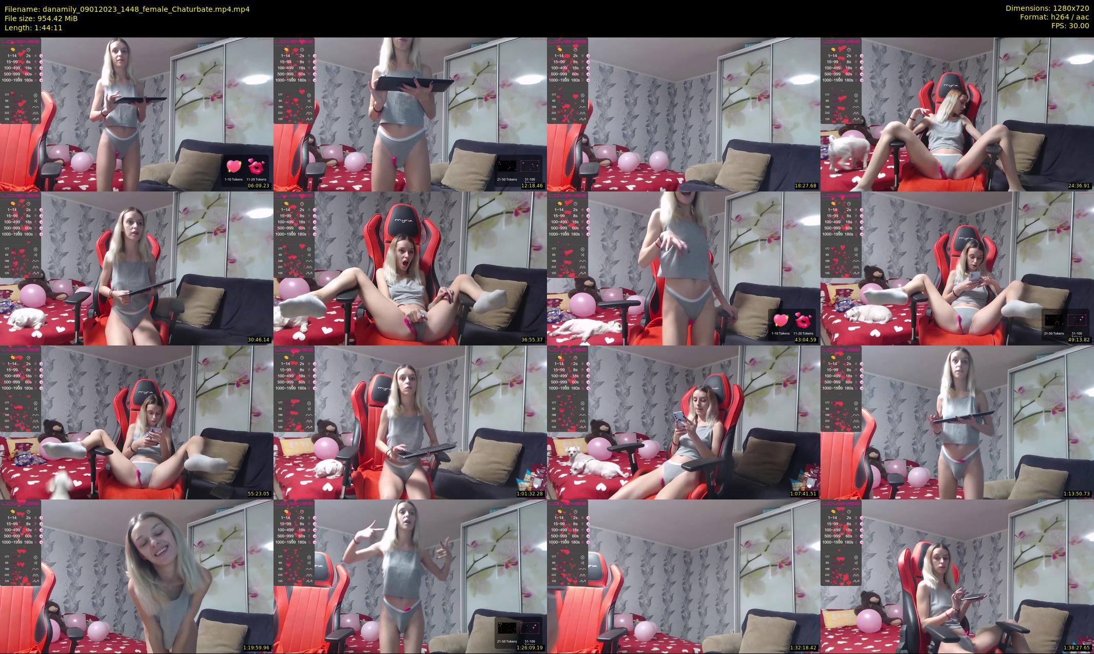 danamily — 105 minute Chaturbate female cam show recording, 720p, Jan 9, 2023